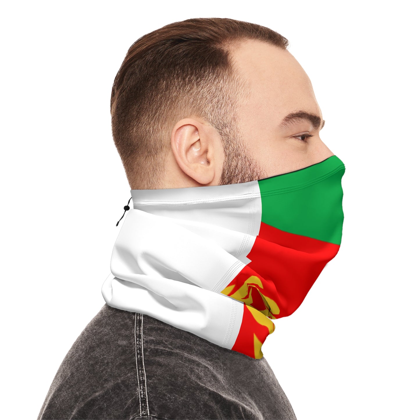 Winter Neck Gaiter With Drawstring