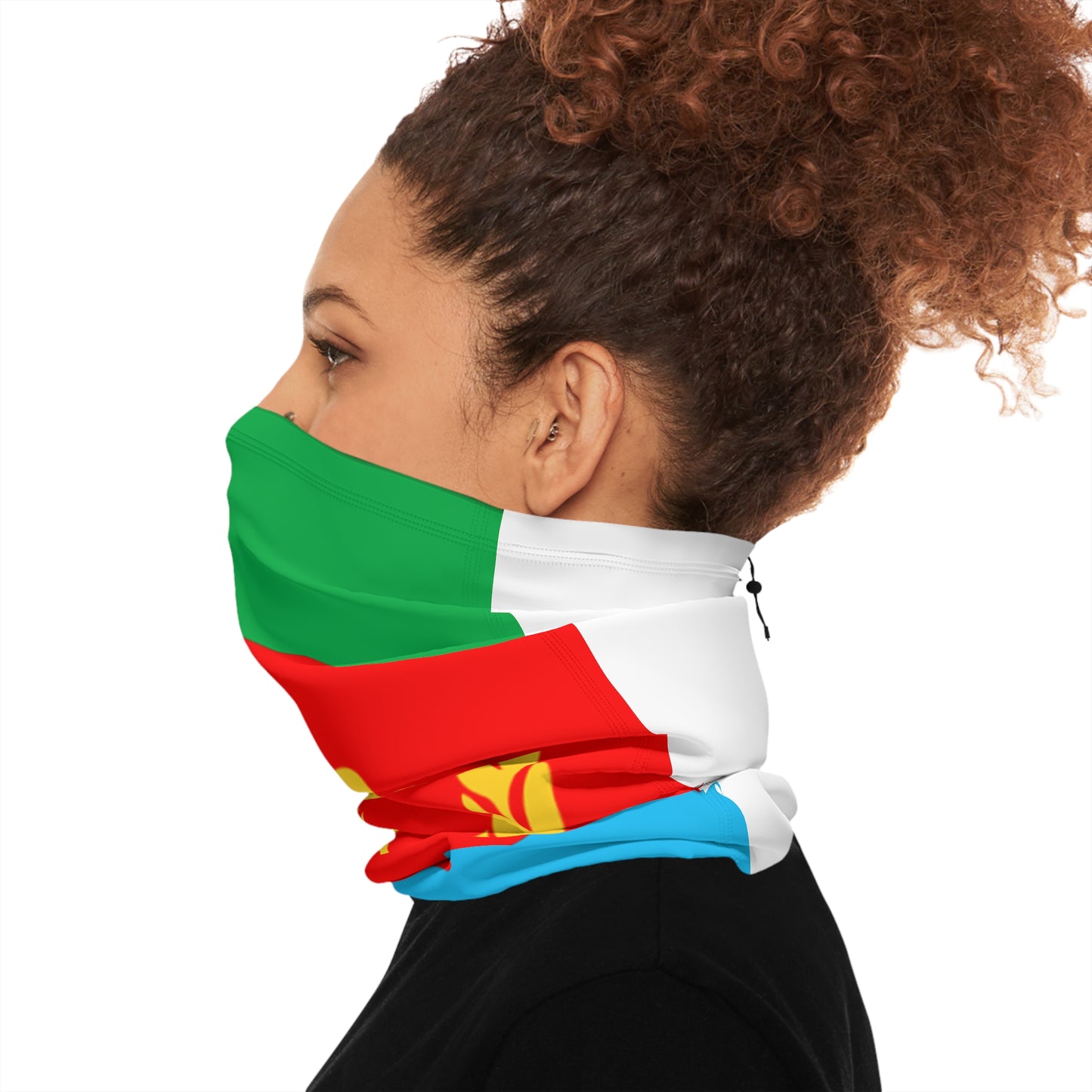 Winter Neck Gaiter With Drawstring