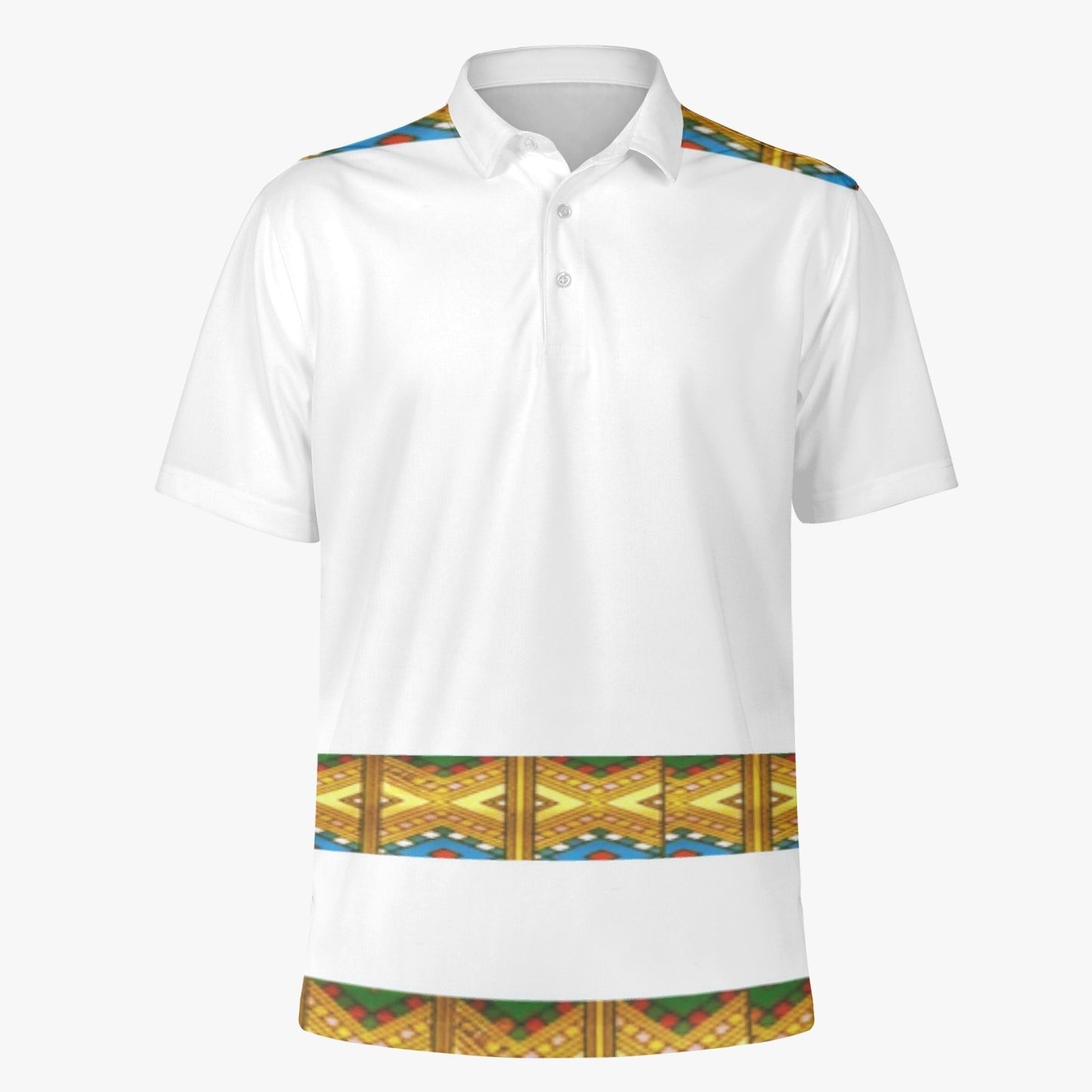 225. Handmade AOP Men Polo Shirt