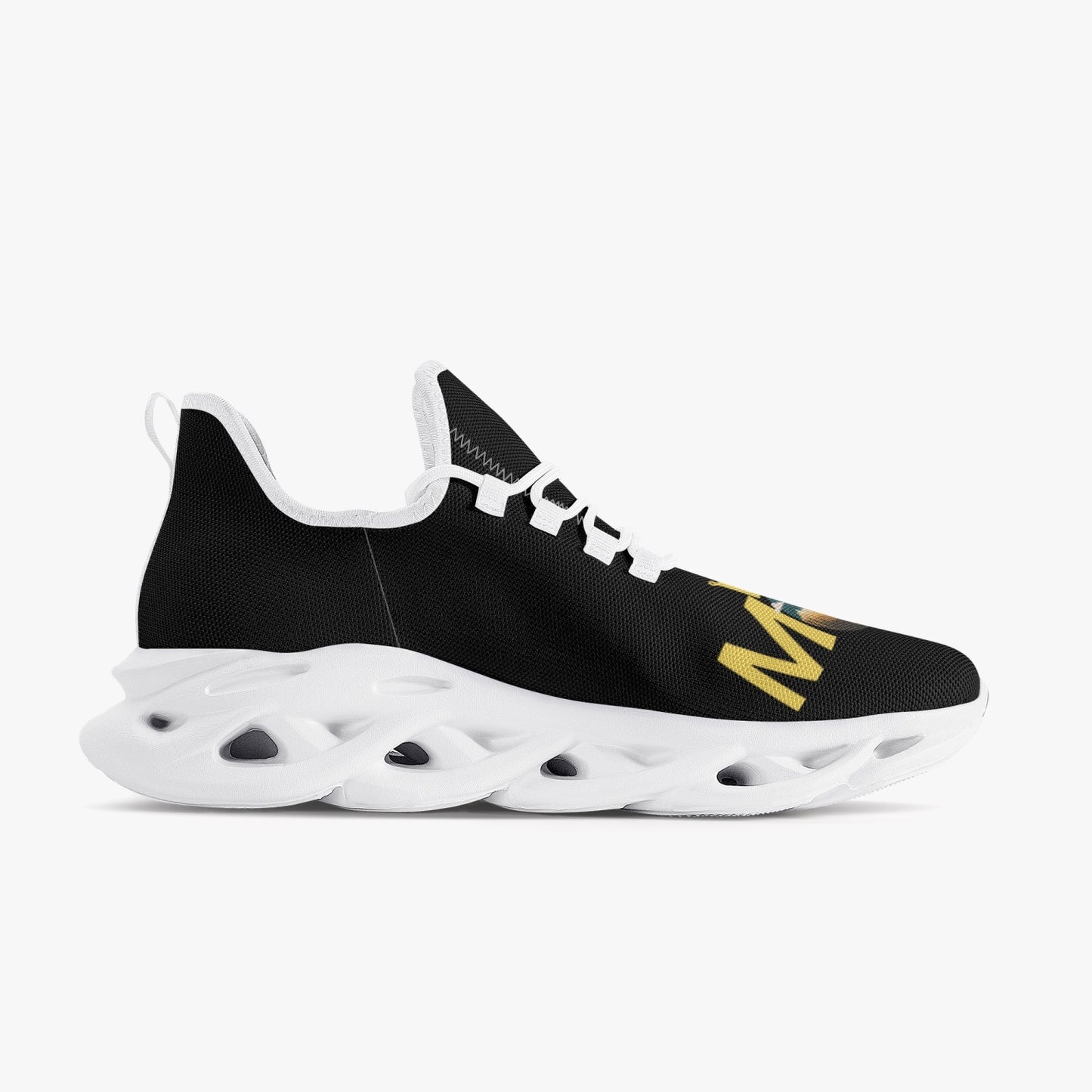 311. Bounce Mesh Knit Sneakers - White