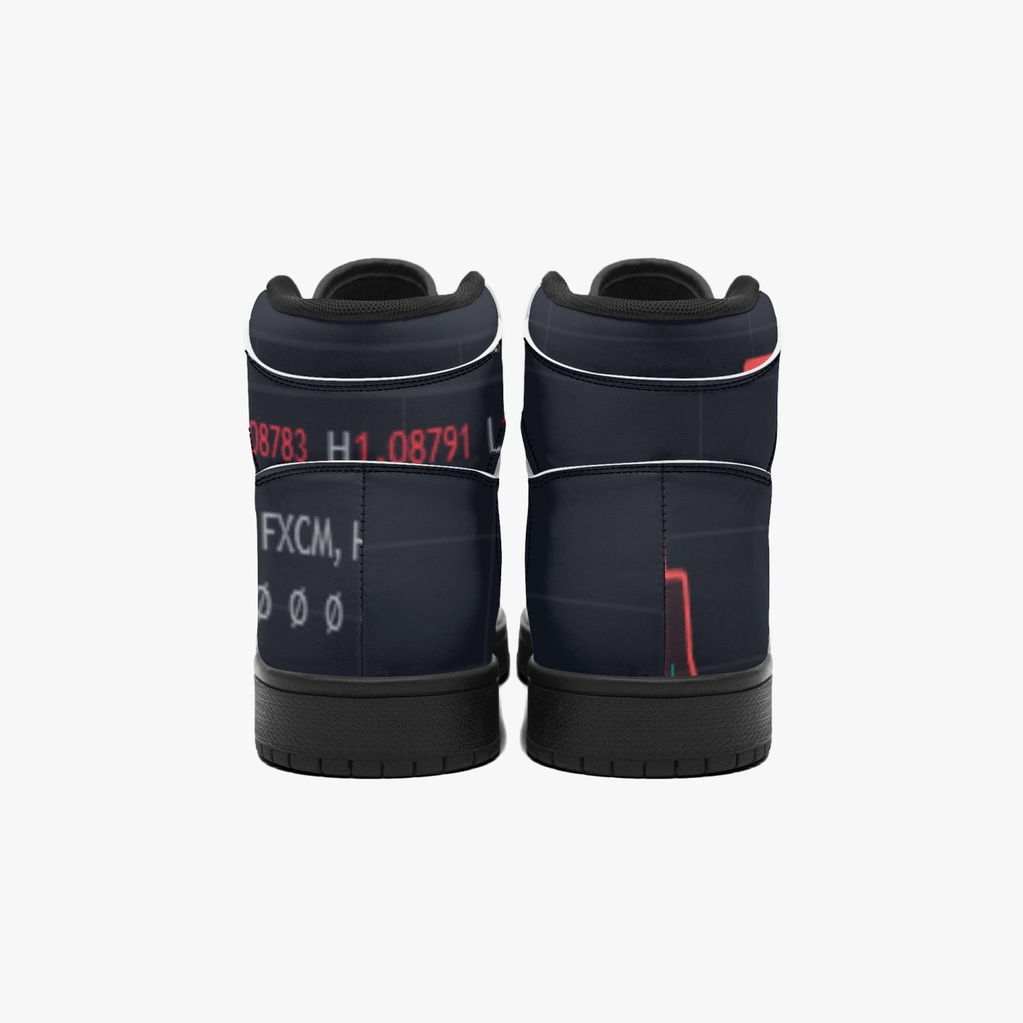 811. Black-sole AJ High Top Sneakers