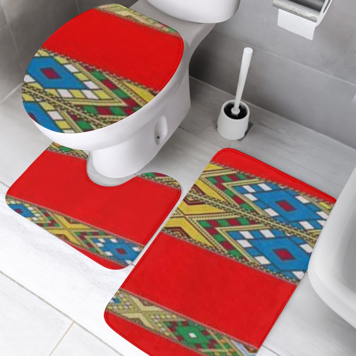 778. 3 Pcs Toilet Rug Set