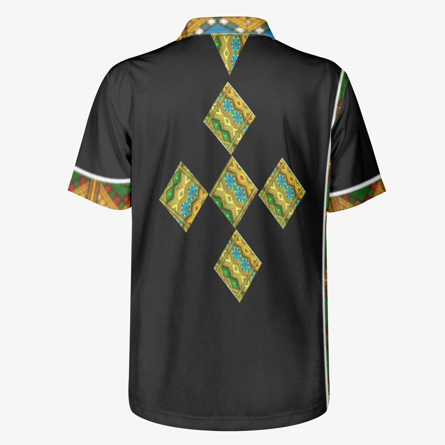 225. Handmade AOP Men Polo Shirt