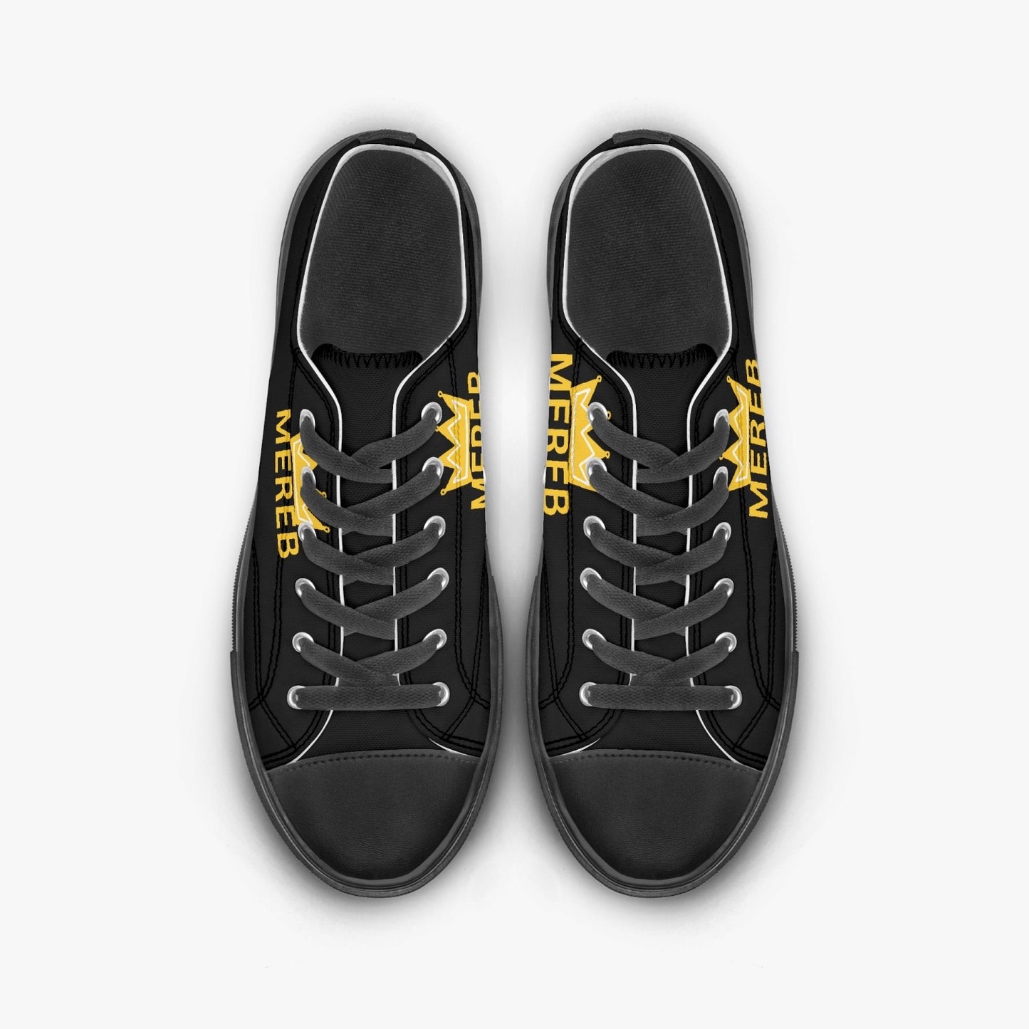 628. Low Top Canvas Shoes - Black Sole