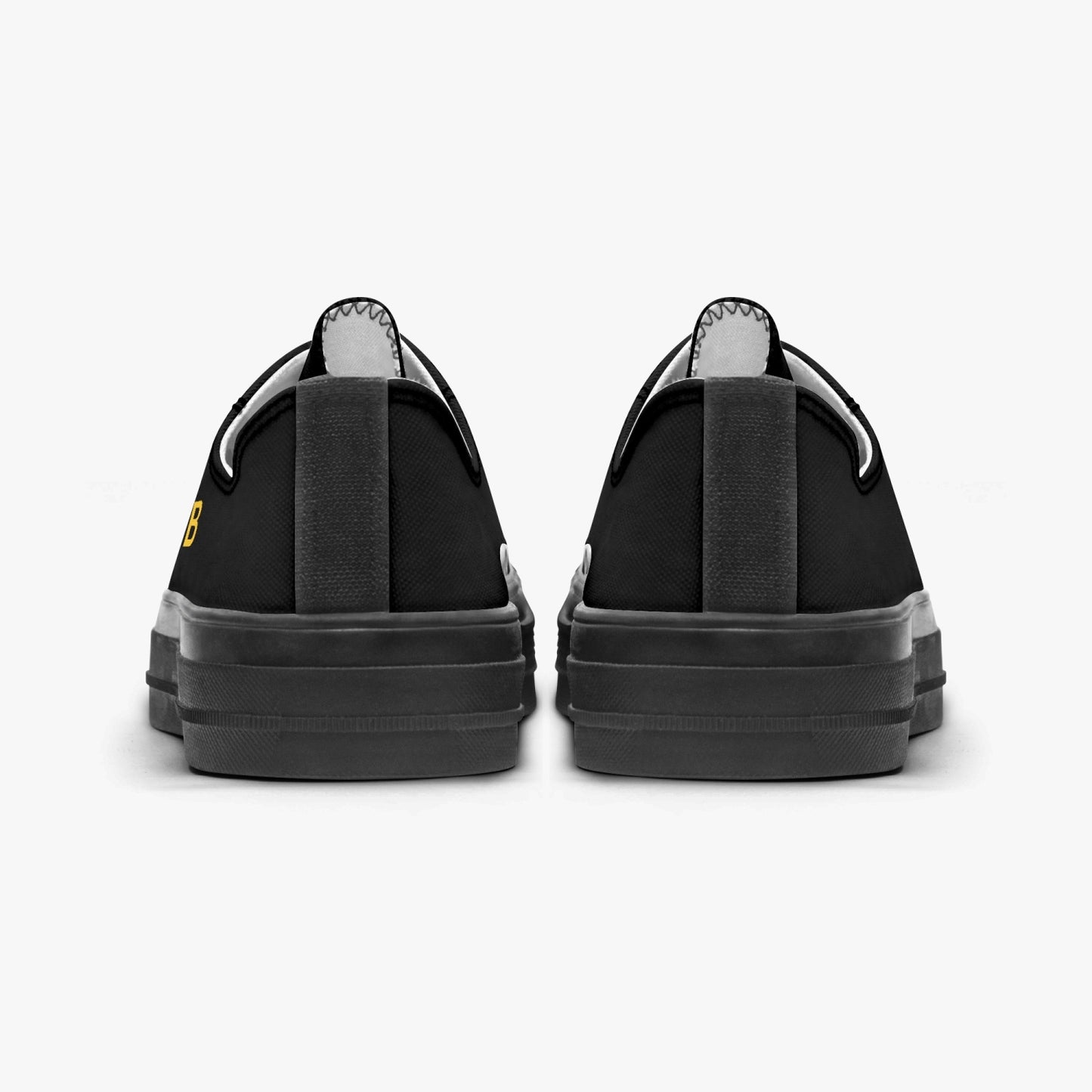 628. Low Top Canvas Shoes - Black Sole