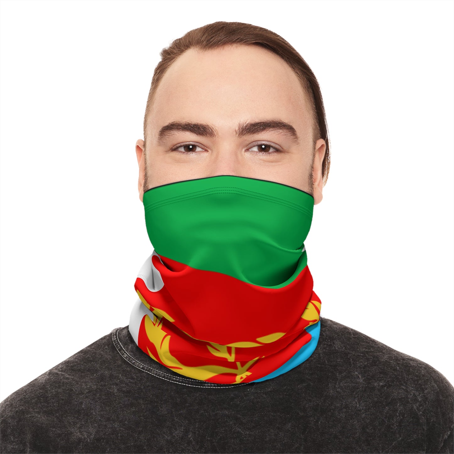 Winter Neck Gaiter With Drawstring