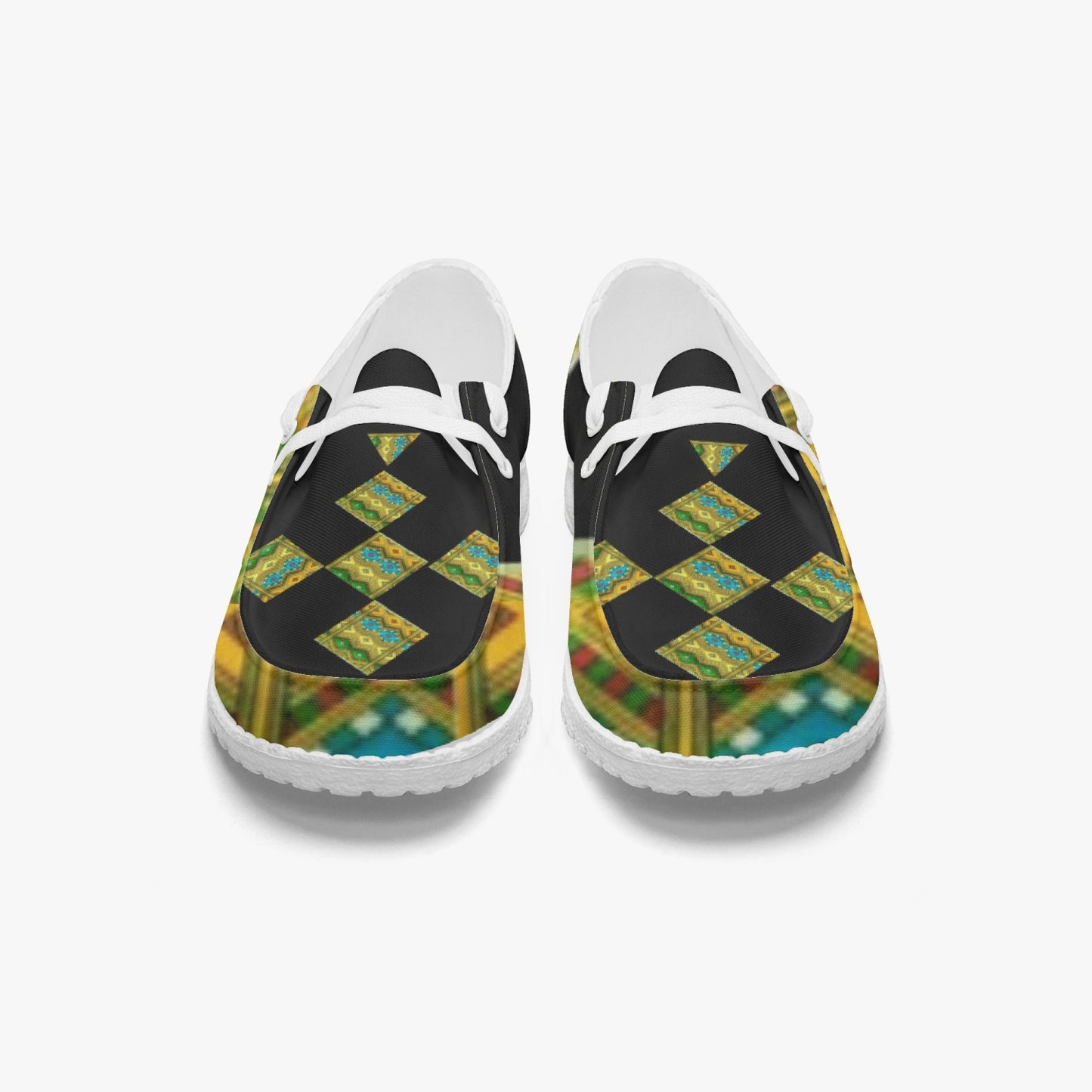 368. Trendy Canvas Lace-up Loafers