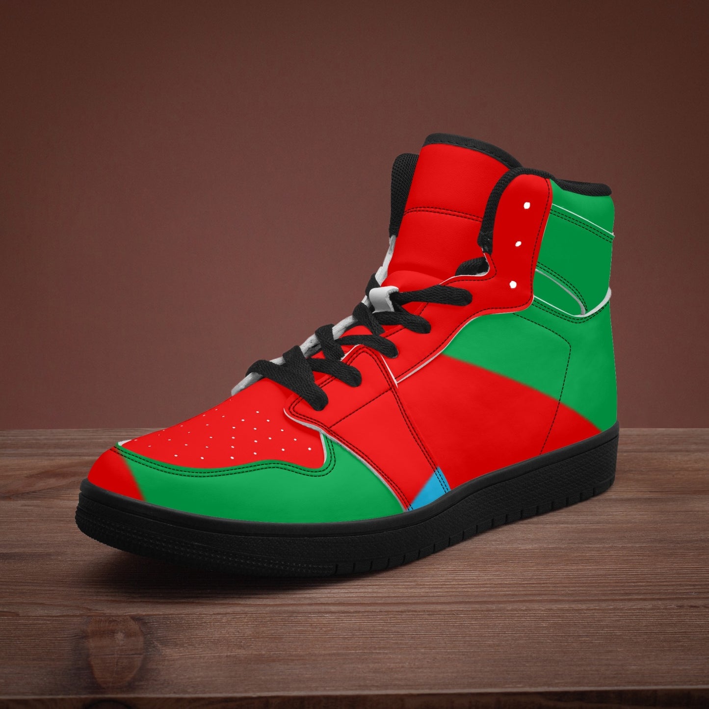 811. Black-sole AJ High Top Sneakers