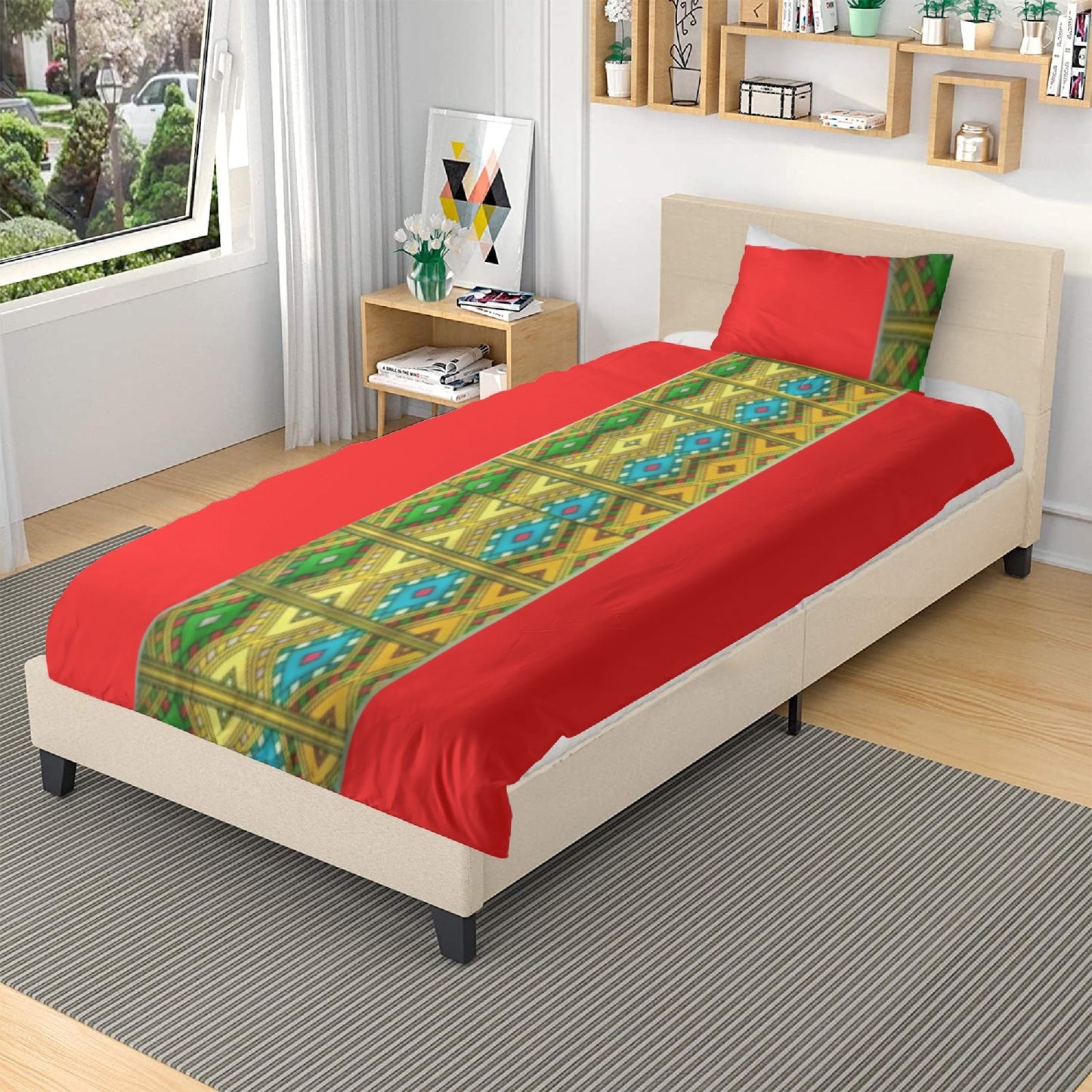 291. 3in1 Polyester Bedding Set
