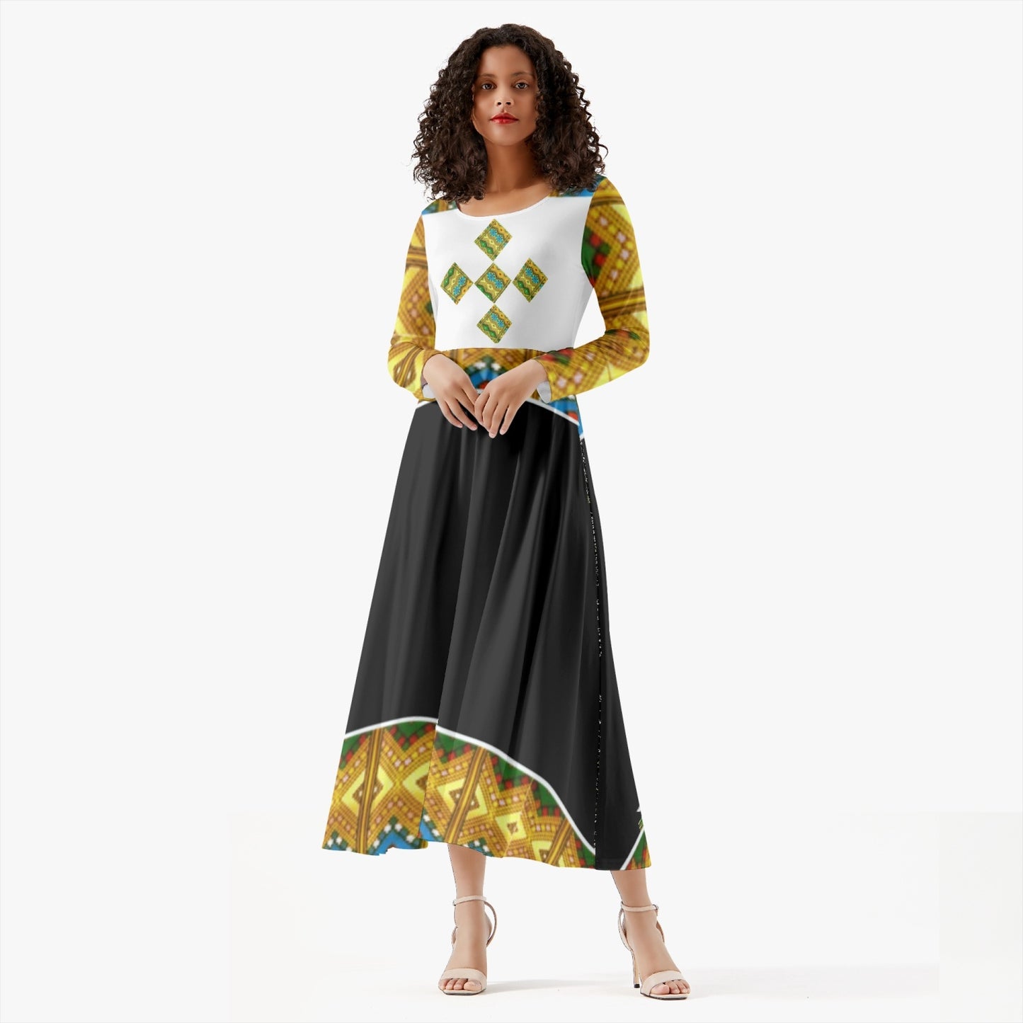 289. Women's Long-Sleeve One-piece Dress