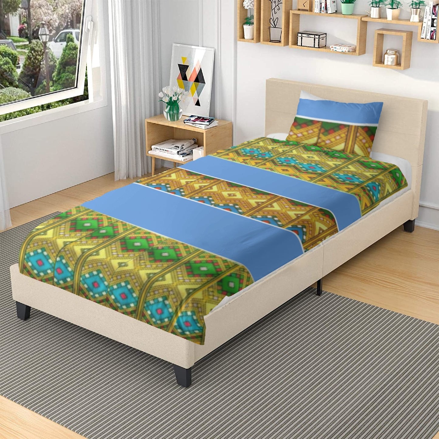 291. 3in1 Polyester Bedding Set
