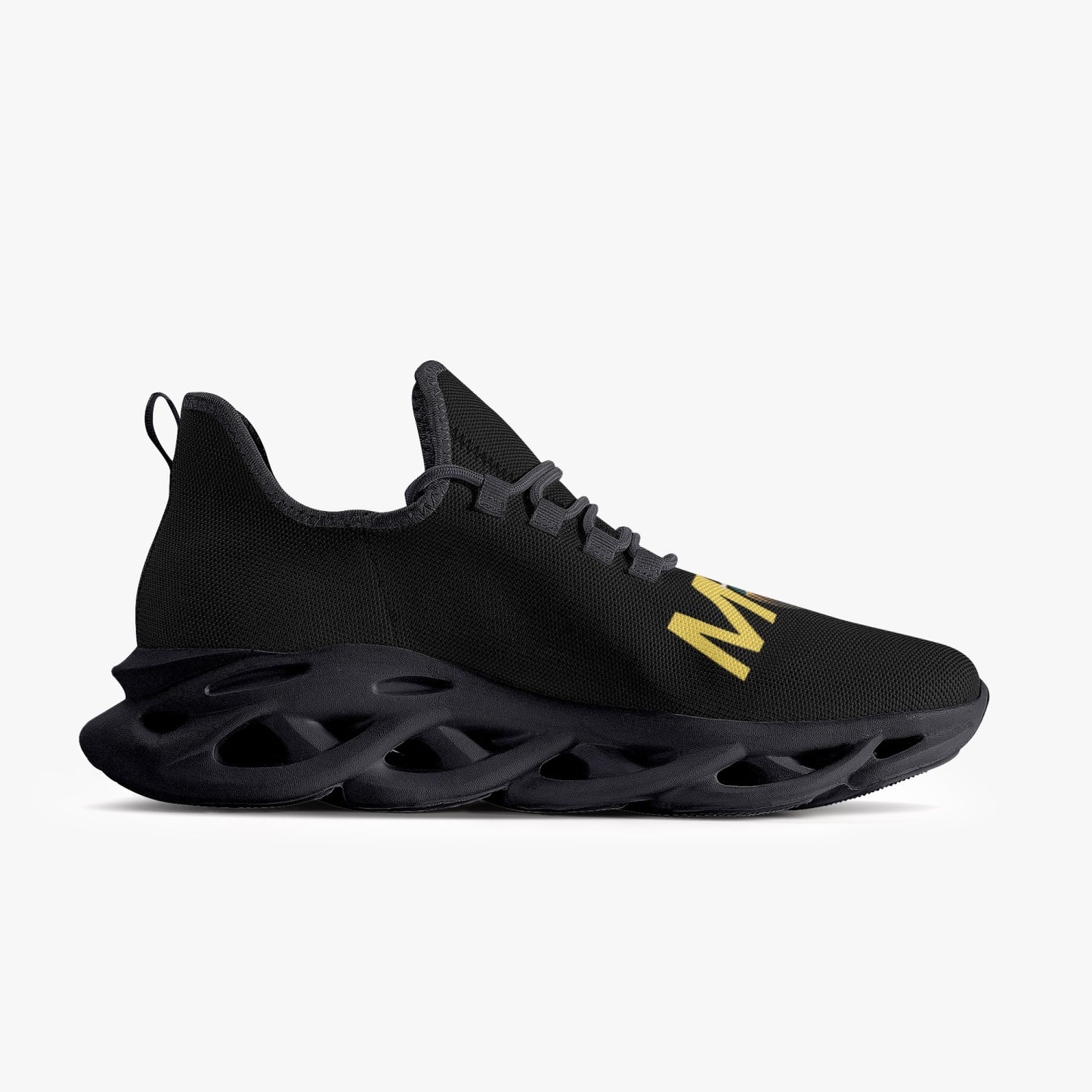 312. Bounce Mesh Knit Sneakers - Black