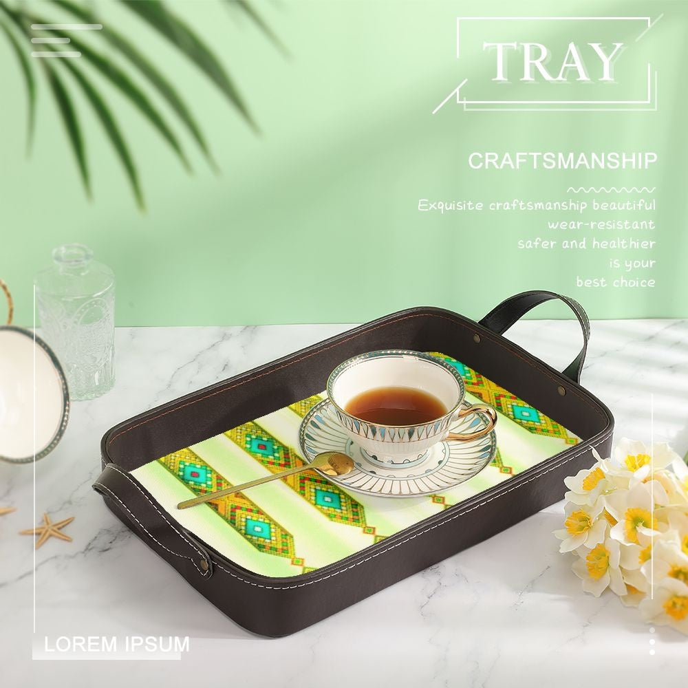 833. PU Leather Tray