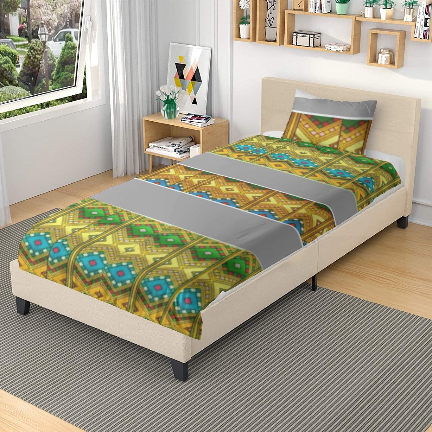 291. 3in1 Polyester Bedding Set