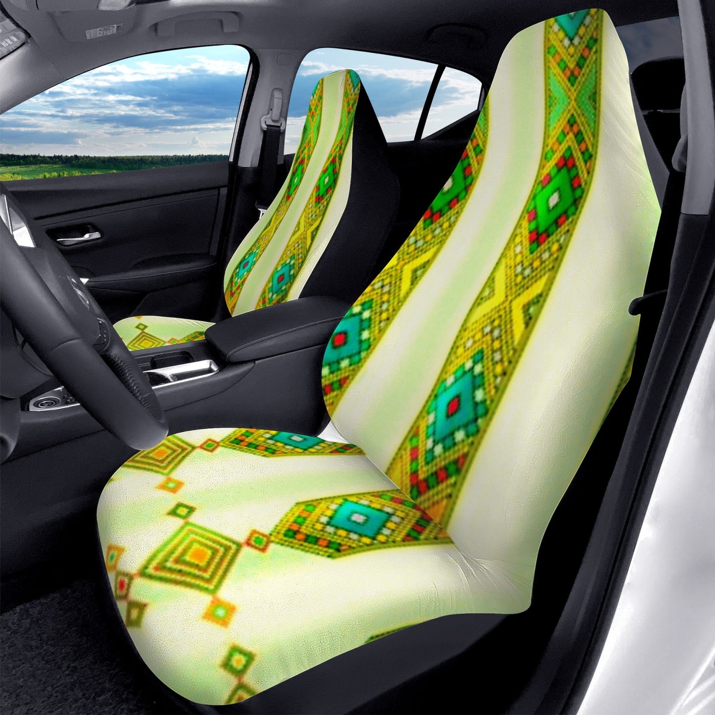 351. Microfiber Car Seat Covers - 2Pcs