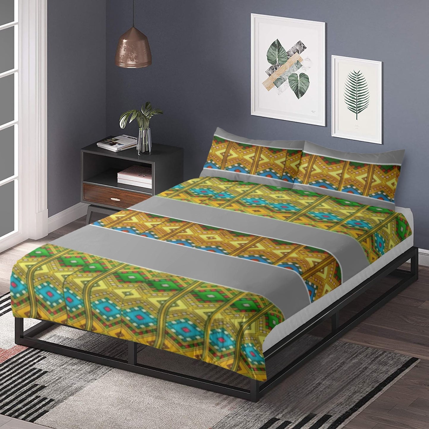 291. 3in1 Polyester Bedding Set