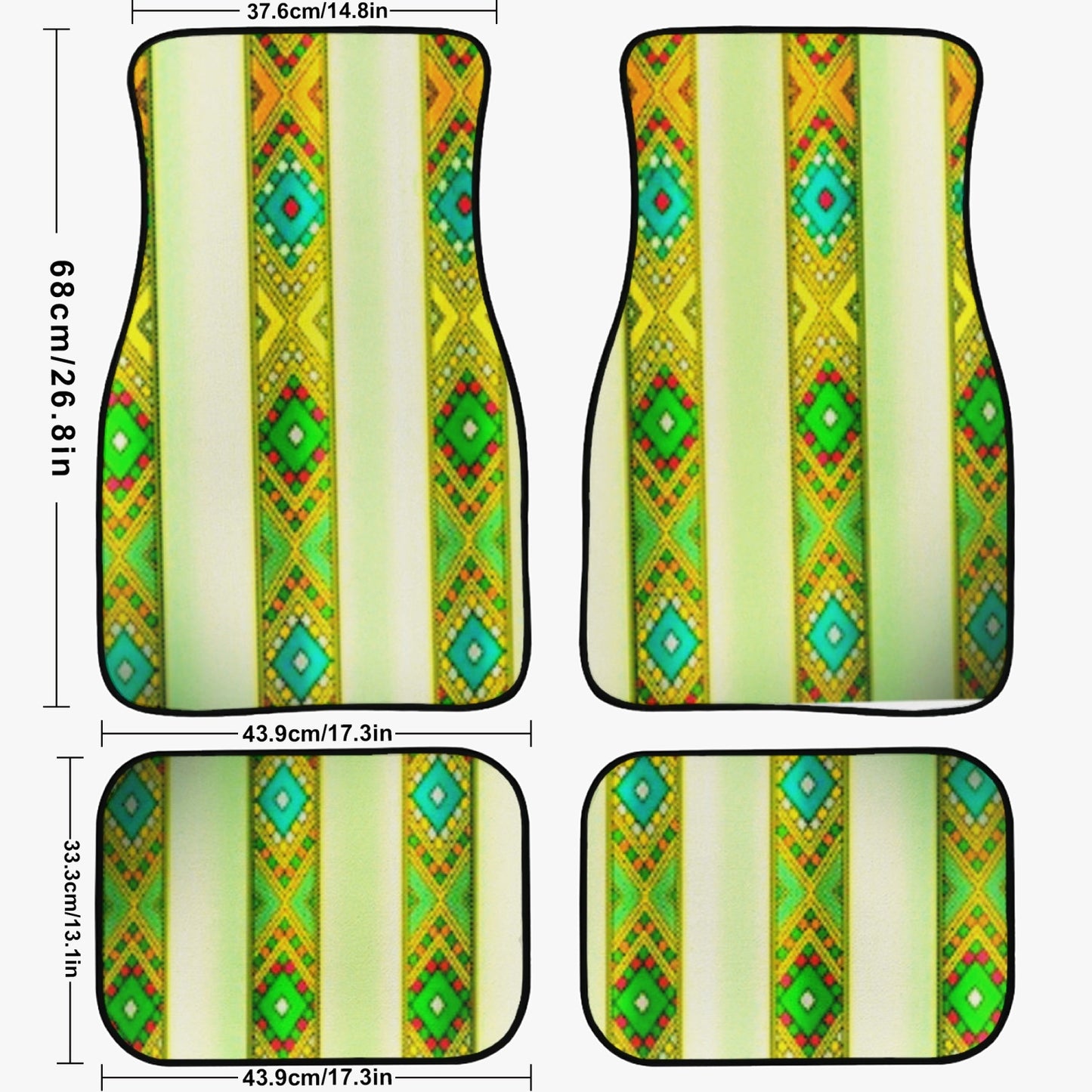 689. Car Floor Mats - 4Pcs