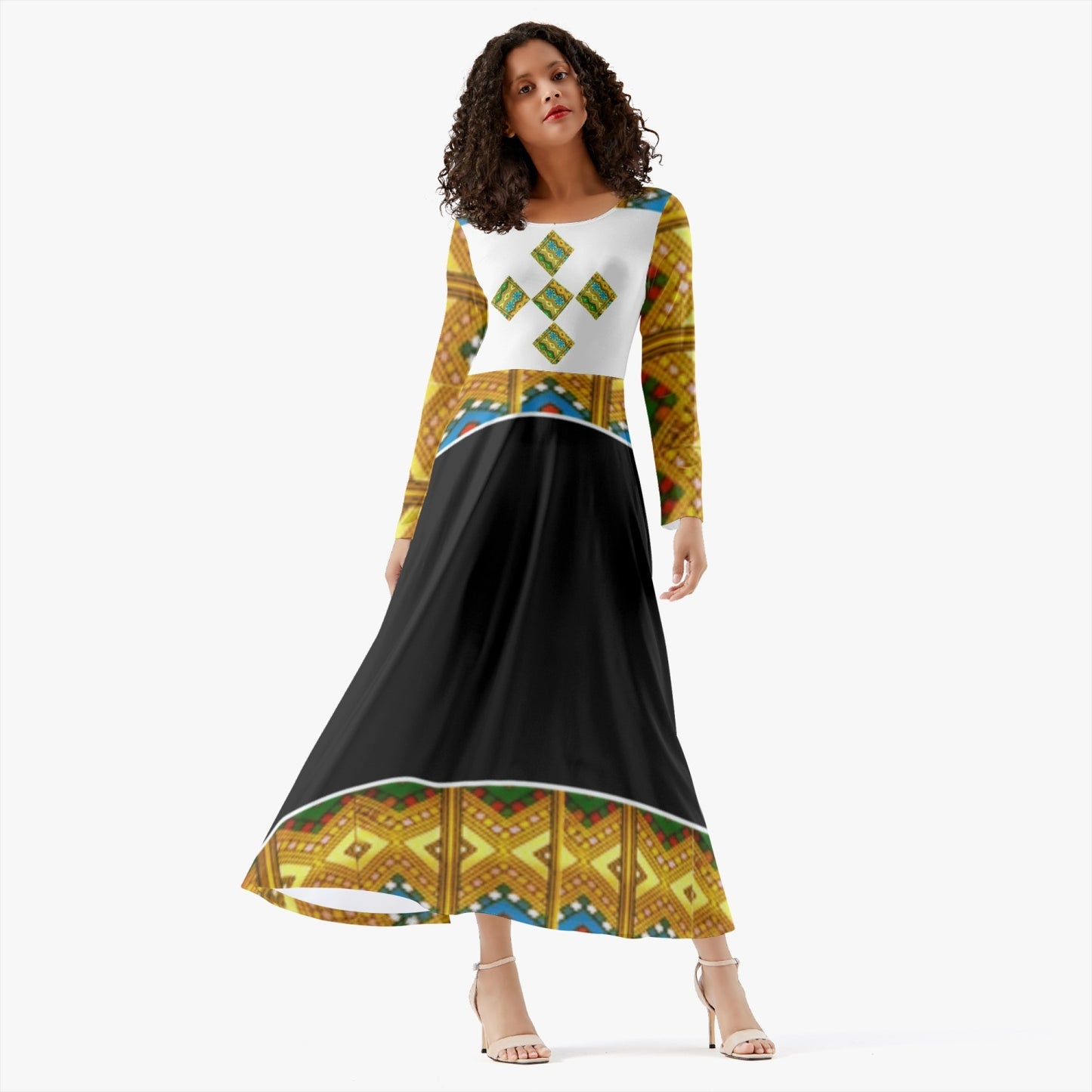 289. Women's Long-Sleeve One-piece Dress