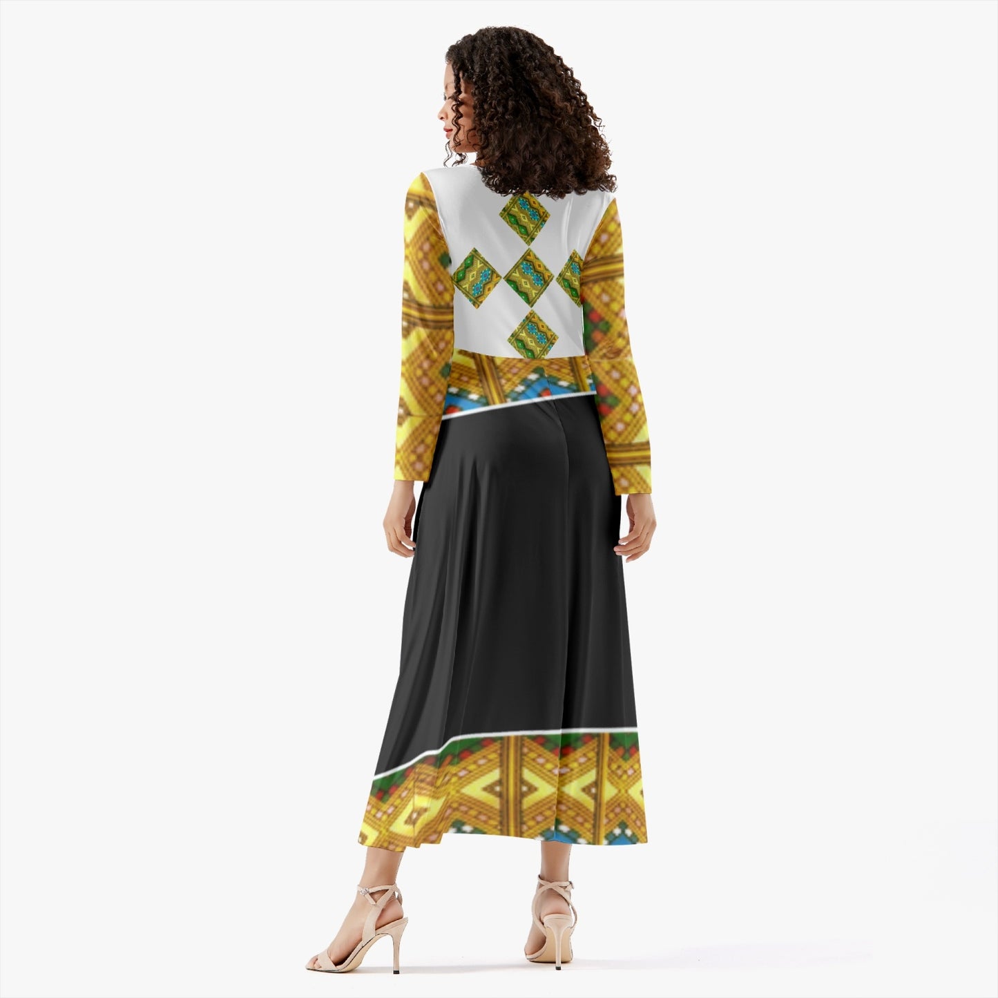 289. Women's Long-Sleeve One-piece Dress