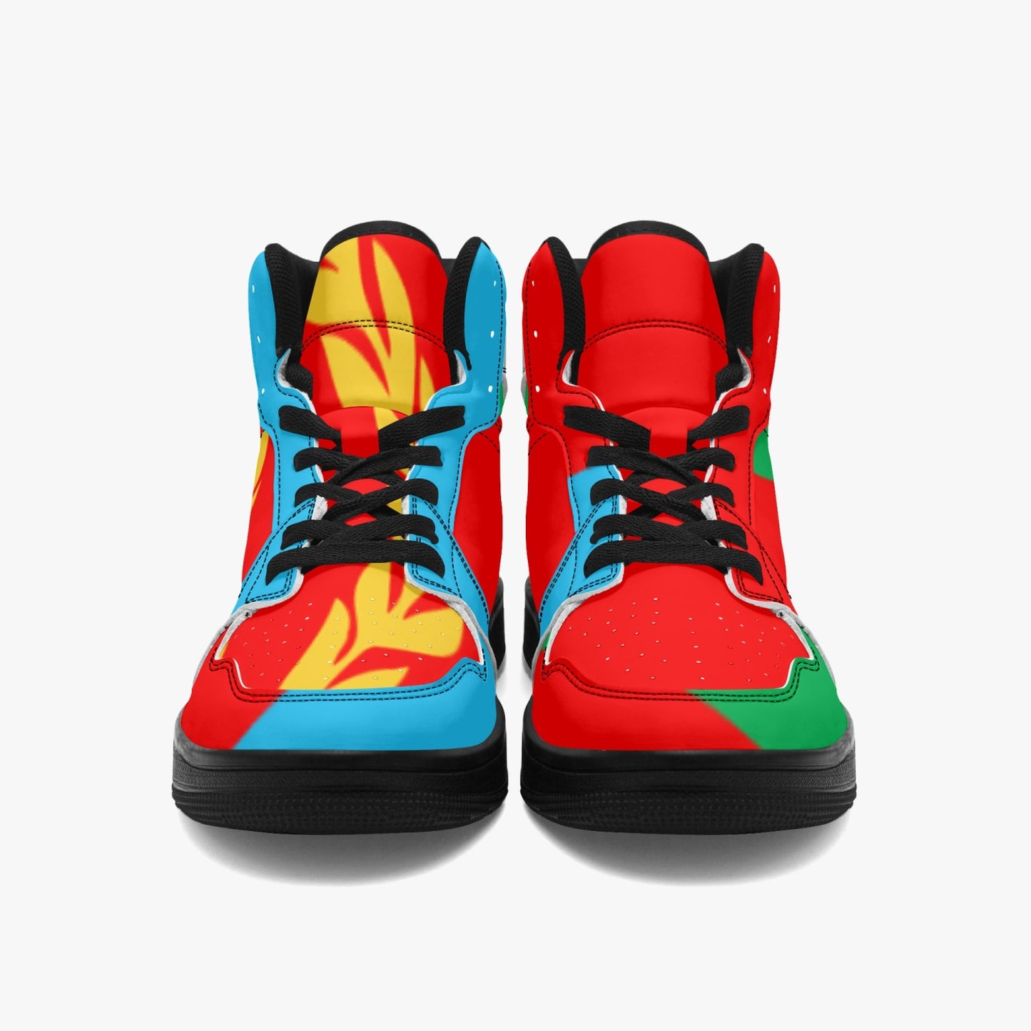 811. Black-sole AJ High Top Sneakers
