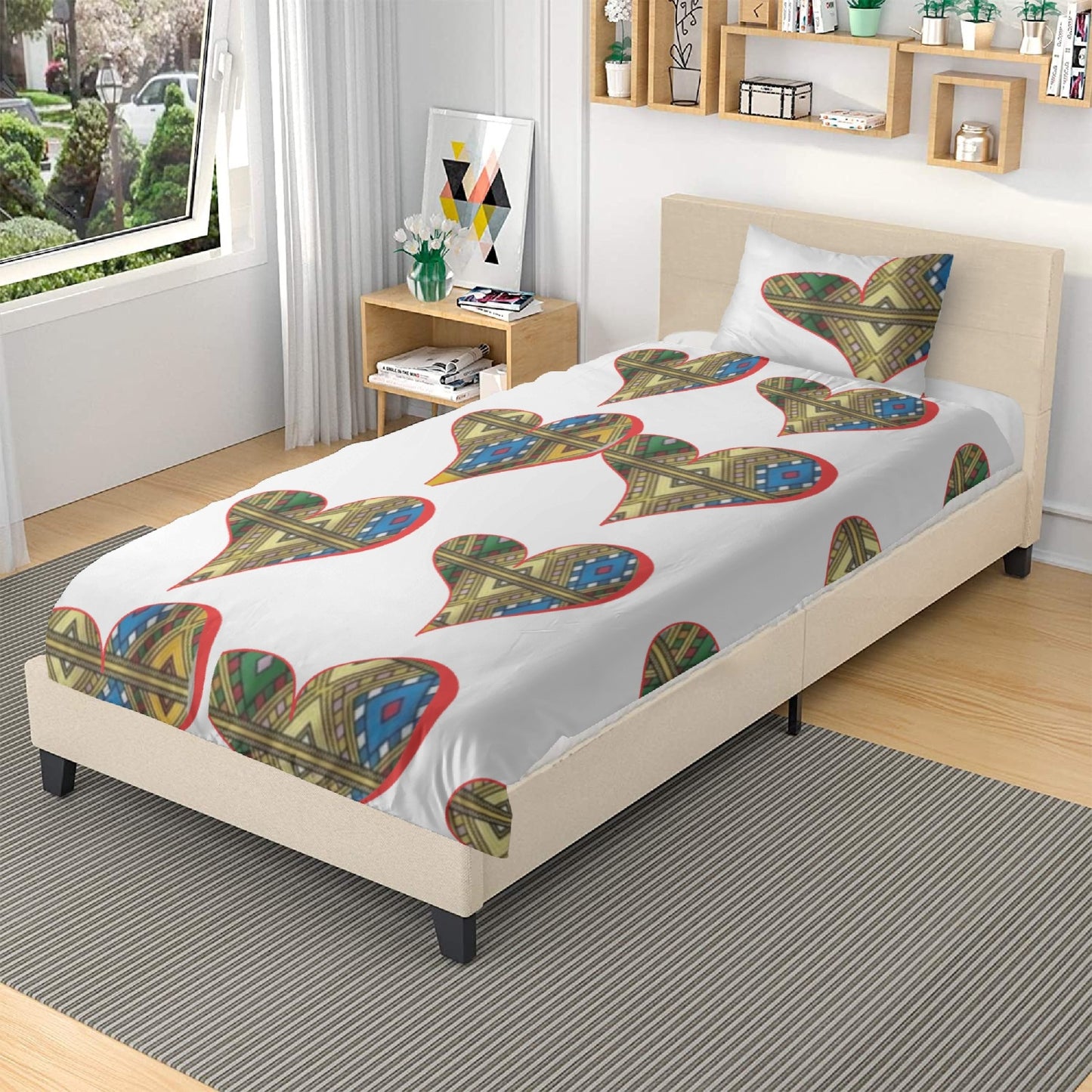291. 3in1 Polyester Bedding Set