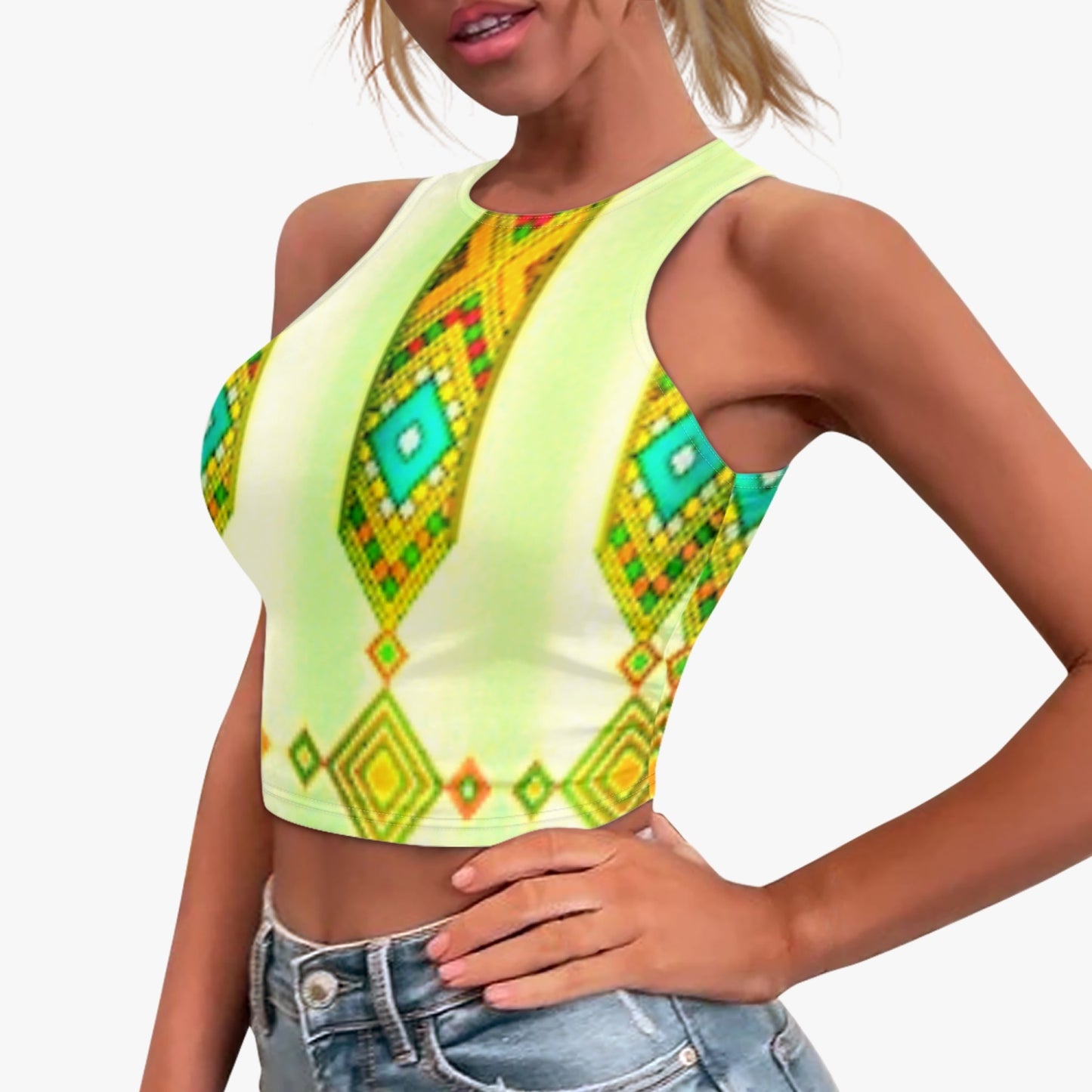807. Racer Crop Top