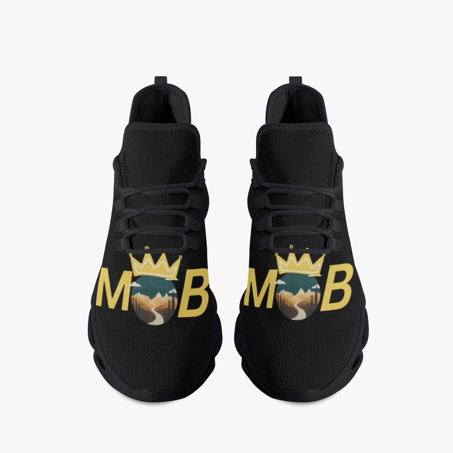 312. Bounce Mesh Knit Sneakers - Black