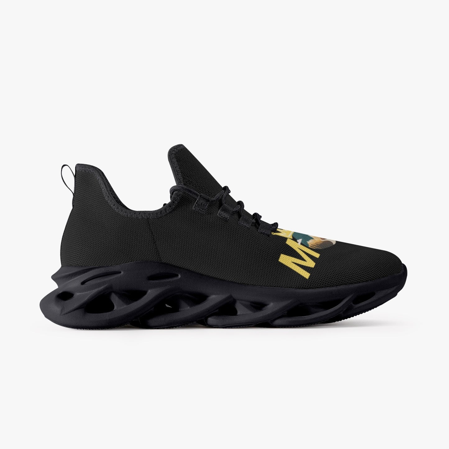312. Bounce Mesh Knit Sneakers - Black