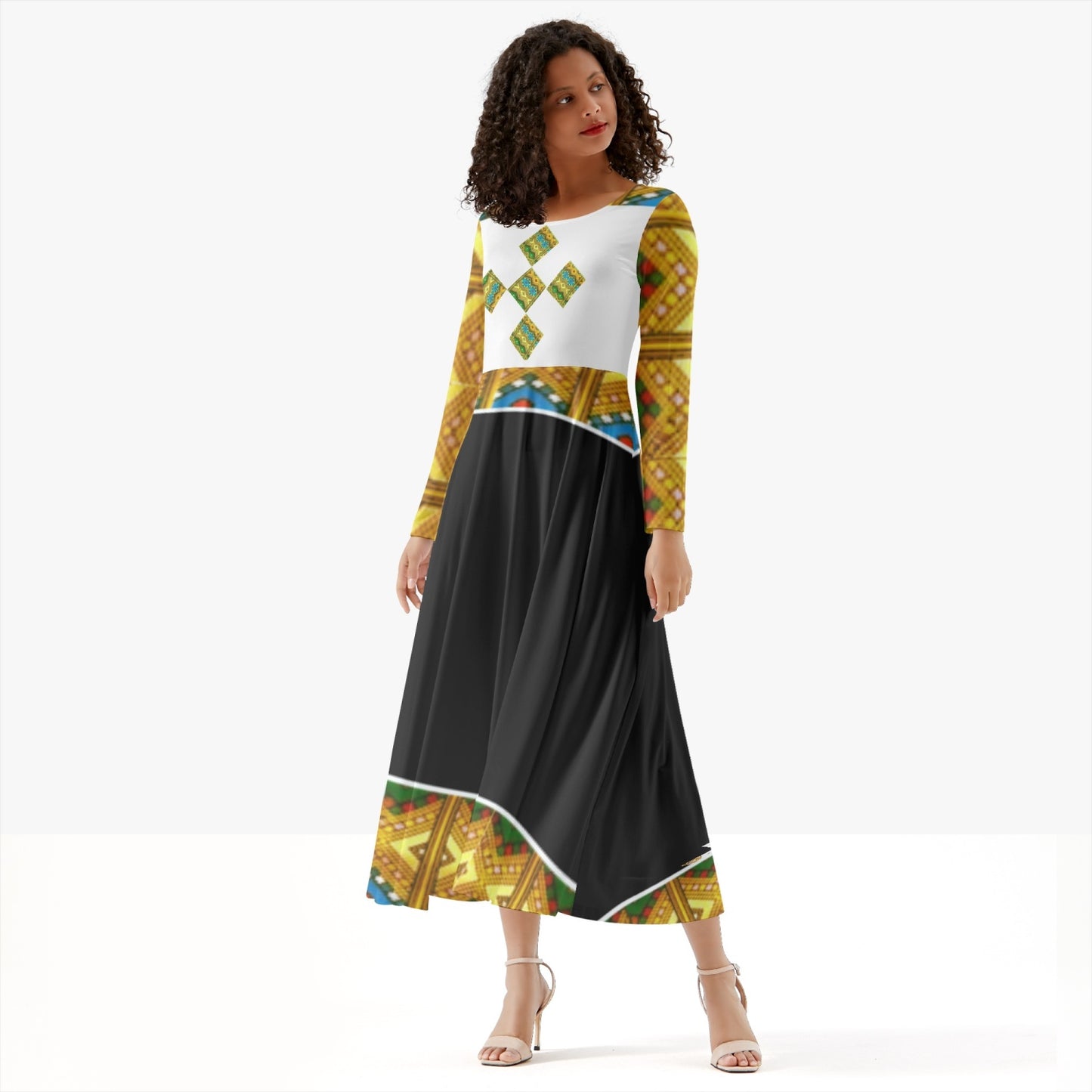 289. Women's Long-Sleeve One-piece Dress