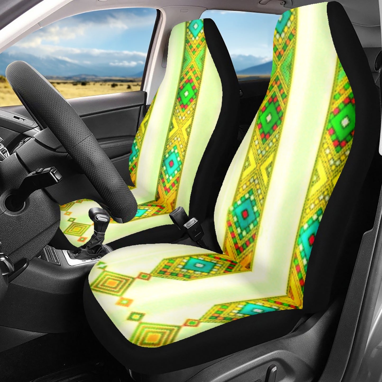 687. Microfiber Car Seat Covers - 3Pcs