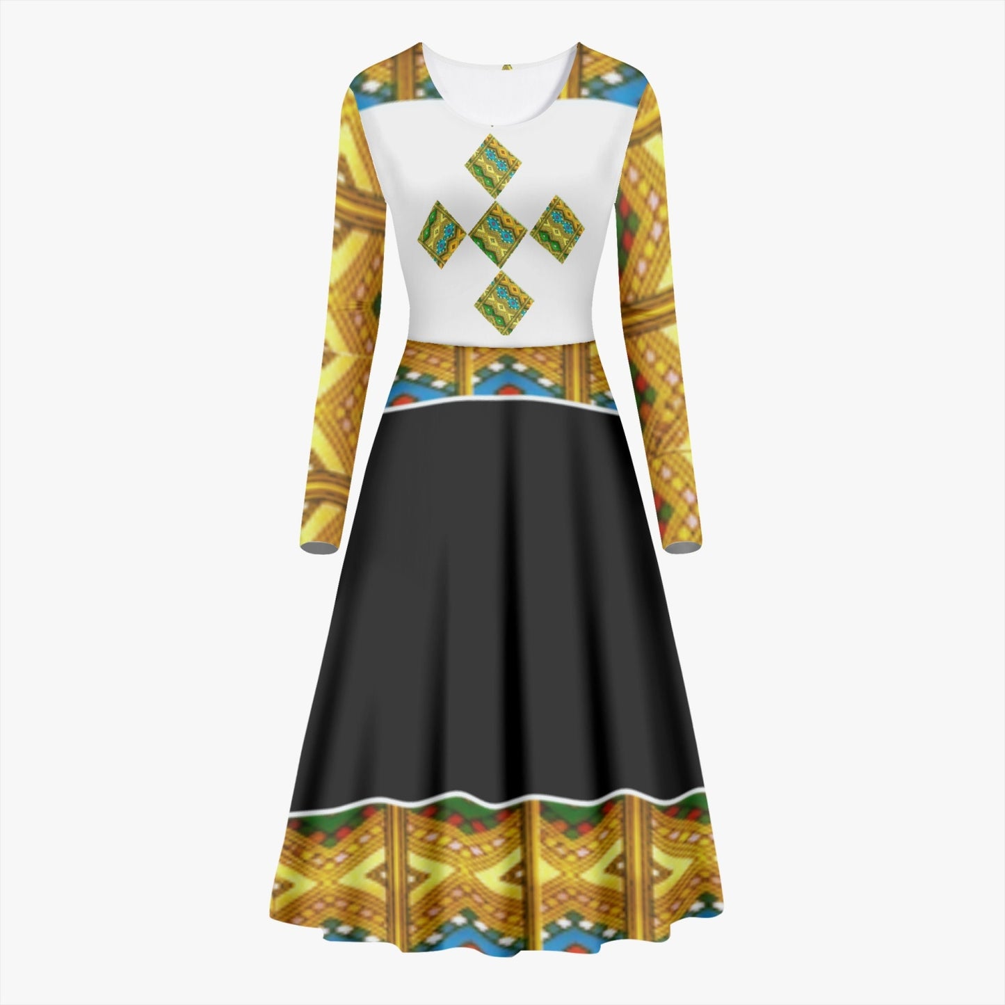 289. Women's Long-Sleeve One-piece Dress