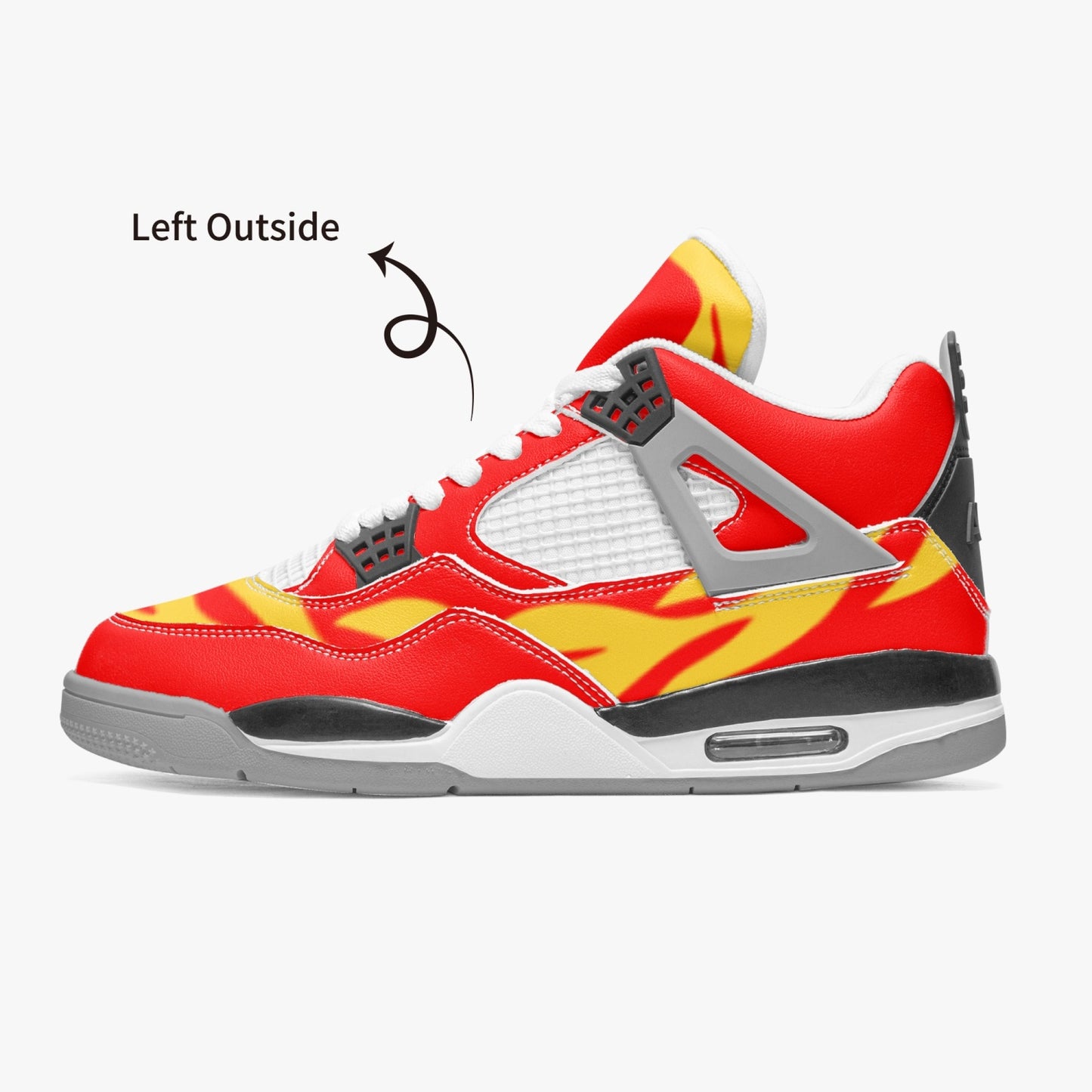 699. AJ4 Basketball Sneakers -Grey Sole