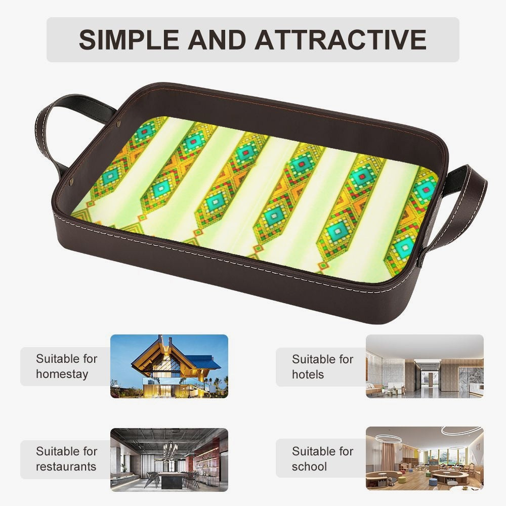 833. PU Leather Tray