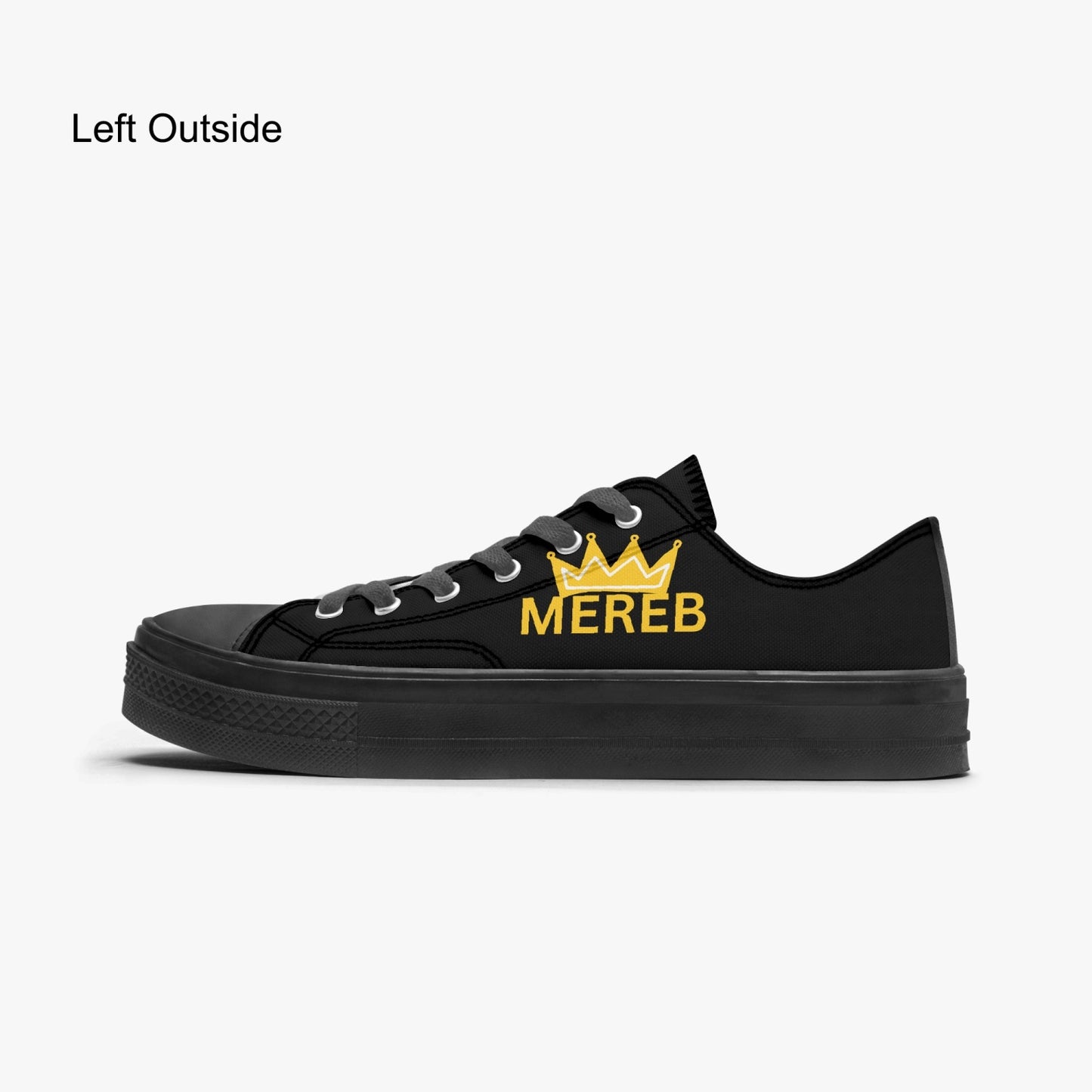 628. Low Top Canvas Shoes - Black Sole