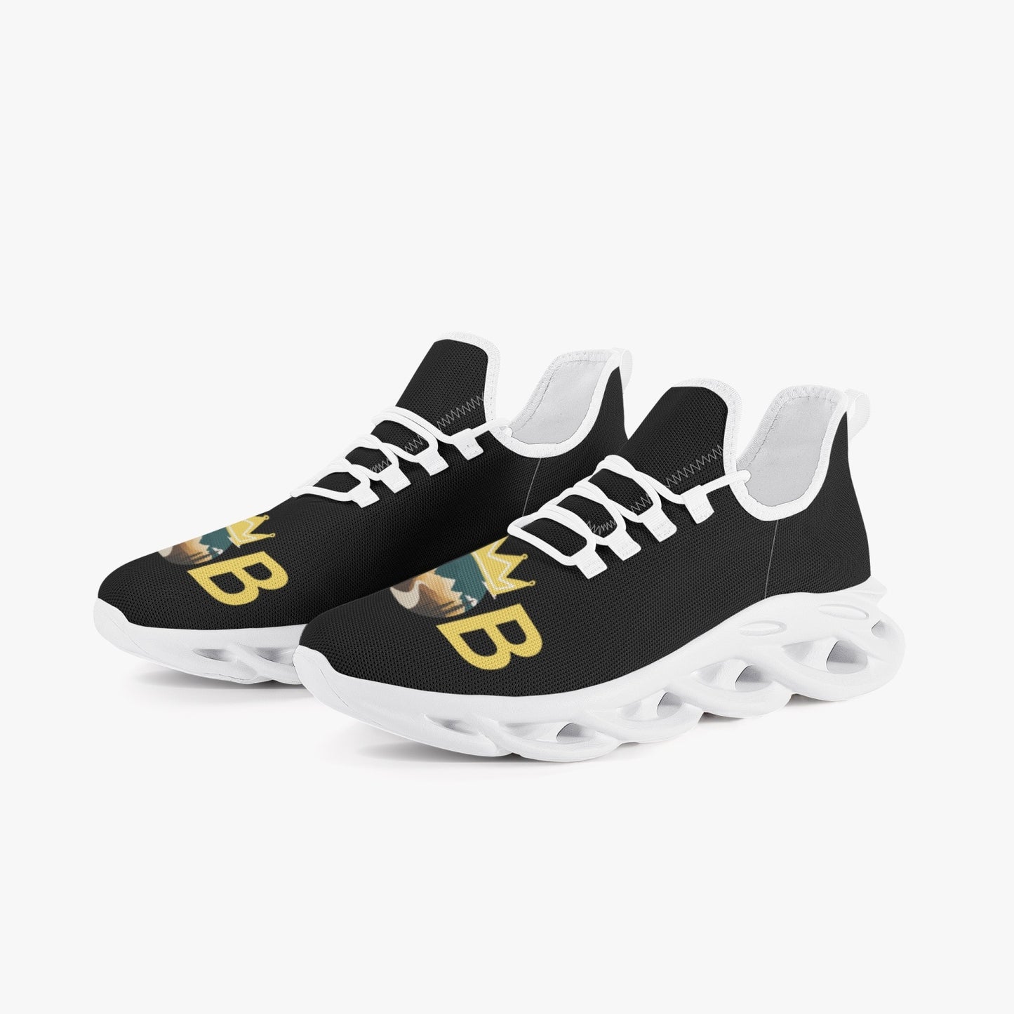 311. Bounce Mesh Knit Sneakers - White
