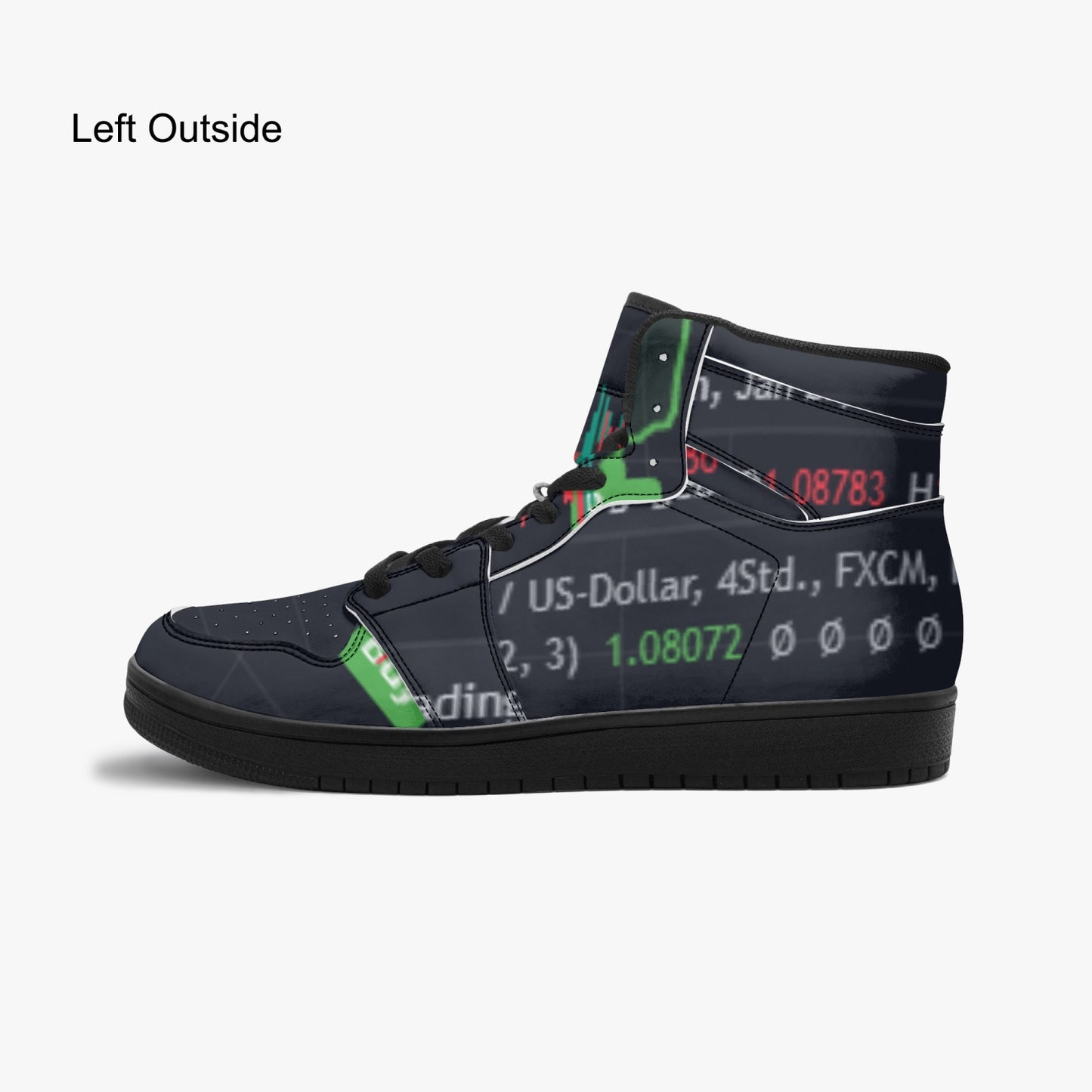 811. Black-sole AJ High Top Sneakers