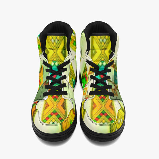 811. Black-sole AJ High Top Sneakers