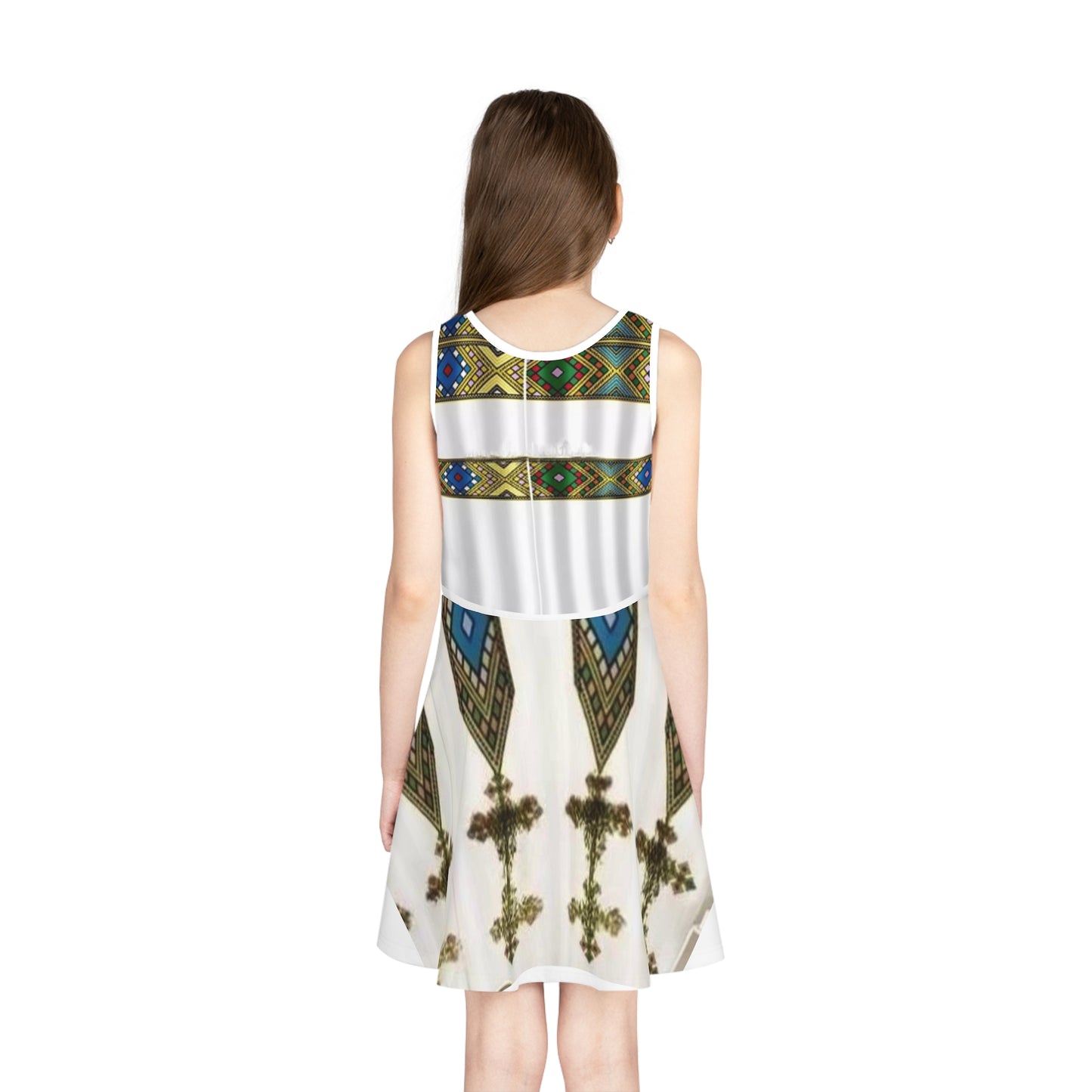 Girls' Sleeveless Sundress (AOP)