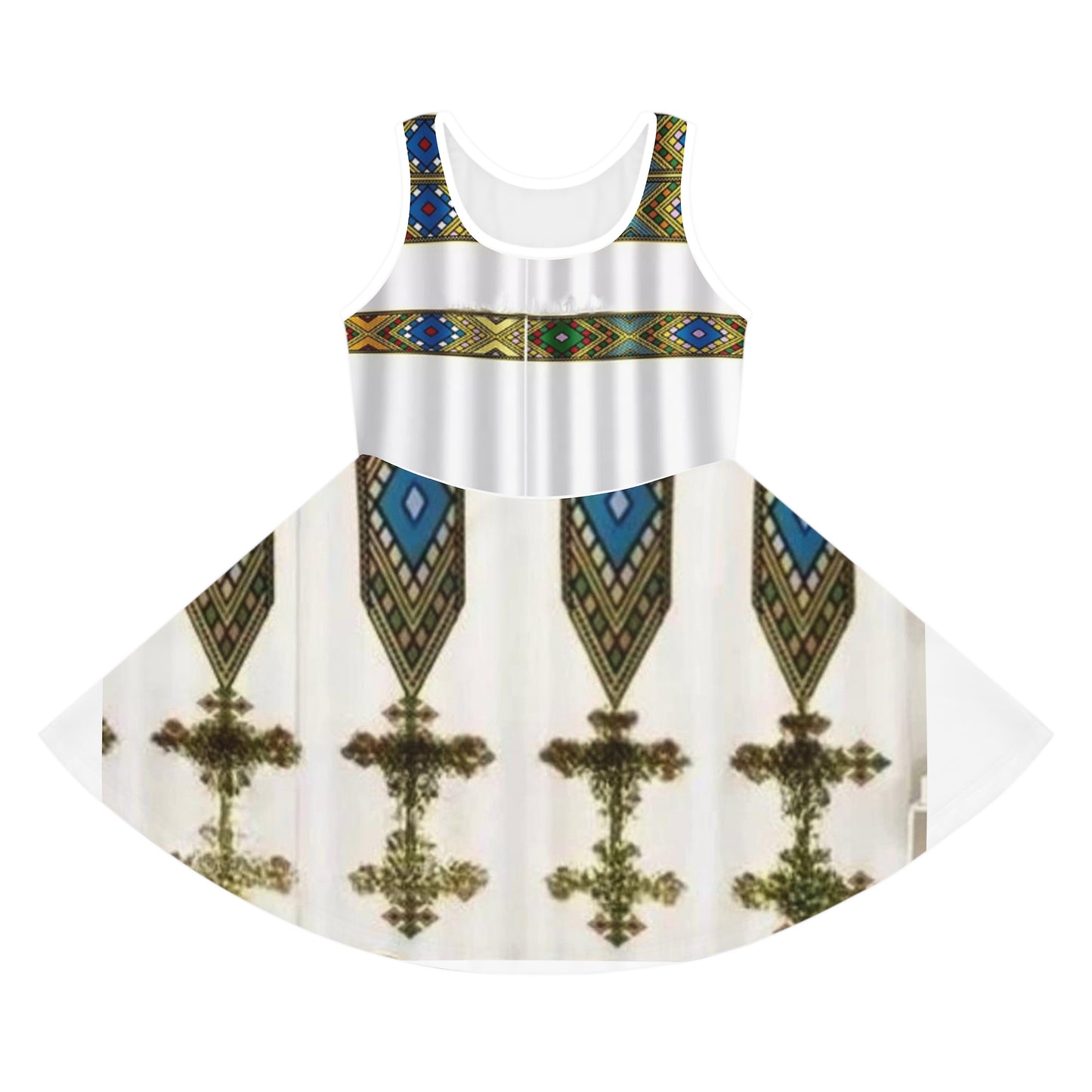 Girls' Sleeveless Sundress (AOP)