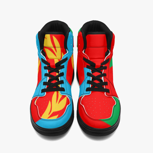 811. Black-sole AJ High Top Sneakers