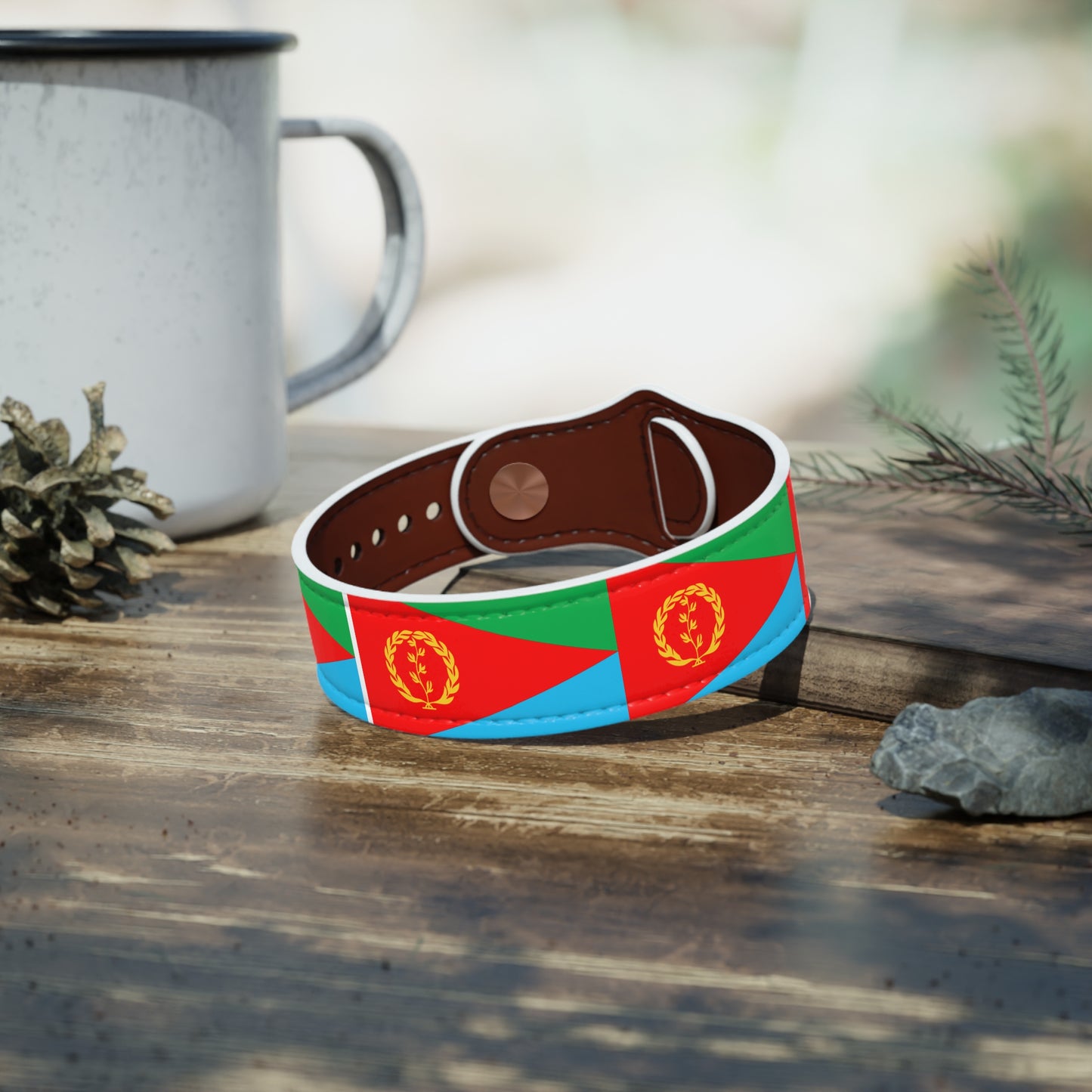 Faux Leather Wristband