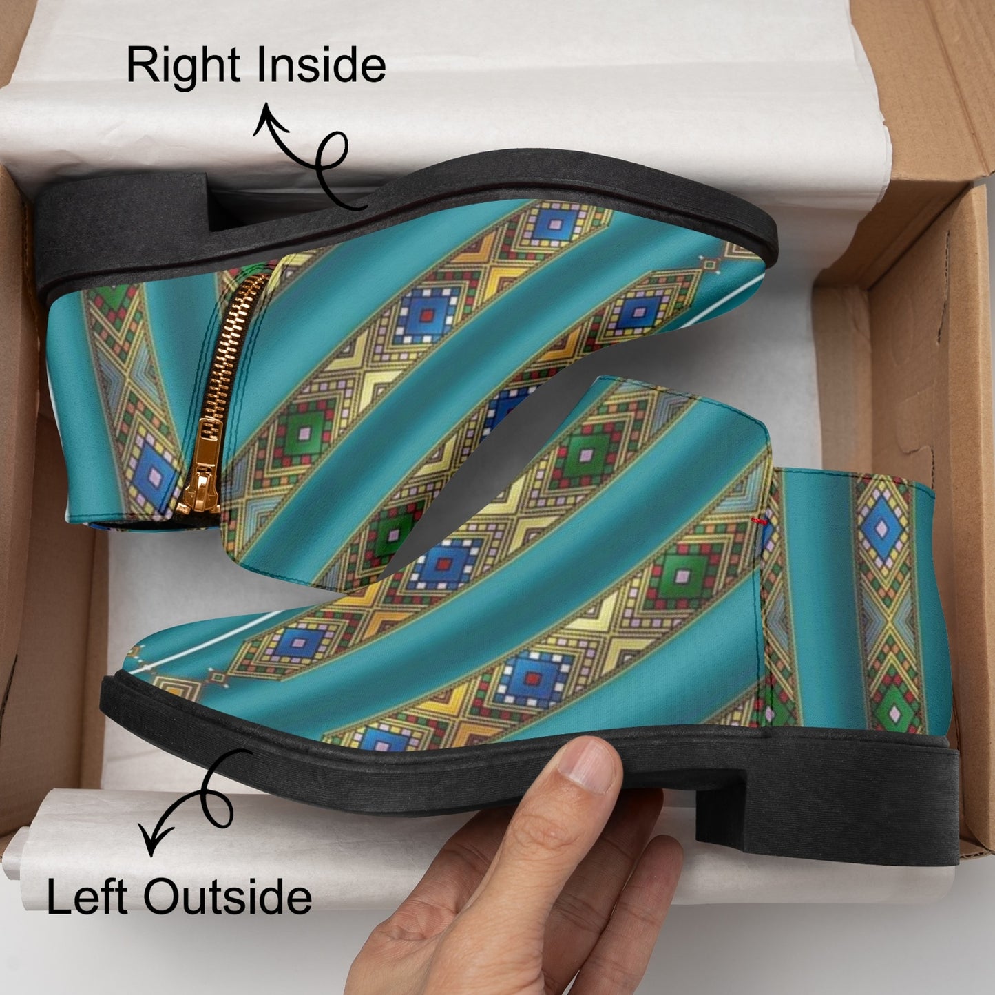 583. Fashion Zipper Boots