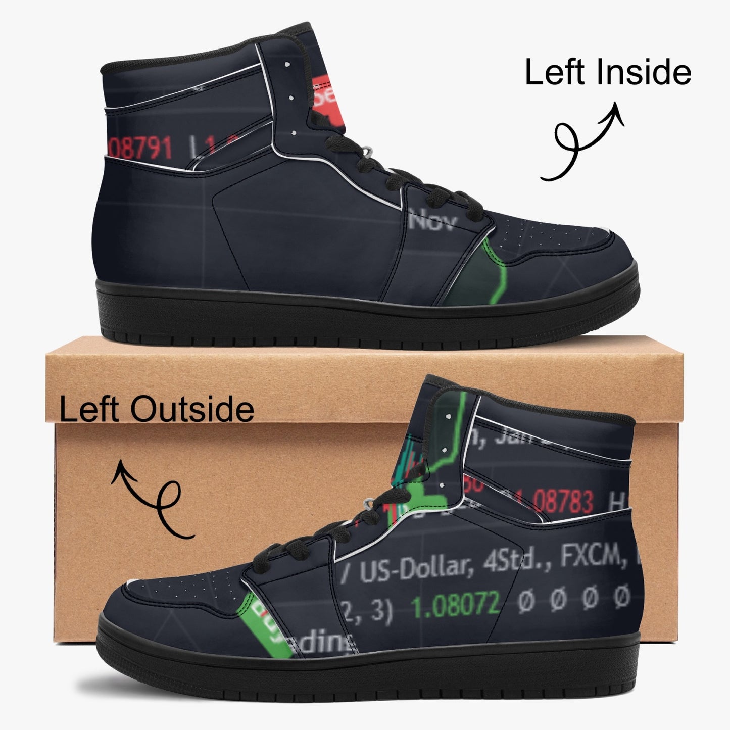 811. Black-sole AJ High Top Sneakers