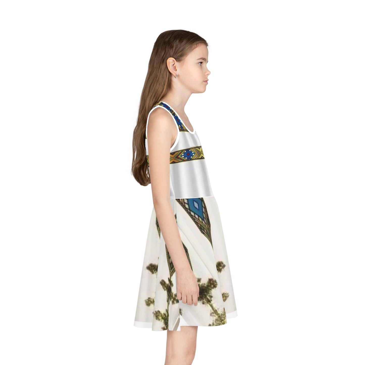 Girls' Sleeveless Sundress (AOP)