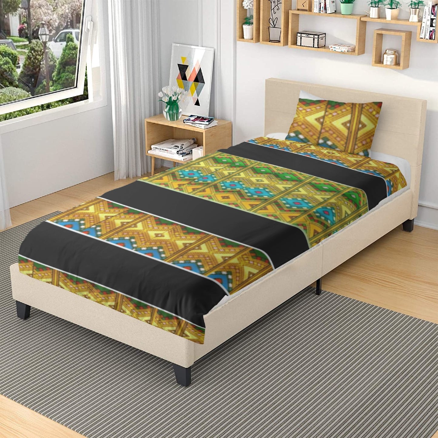 291. 3in1 Polyester Bedding Set
