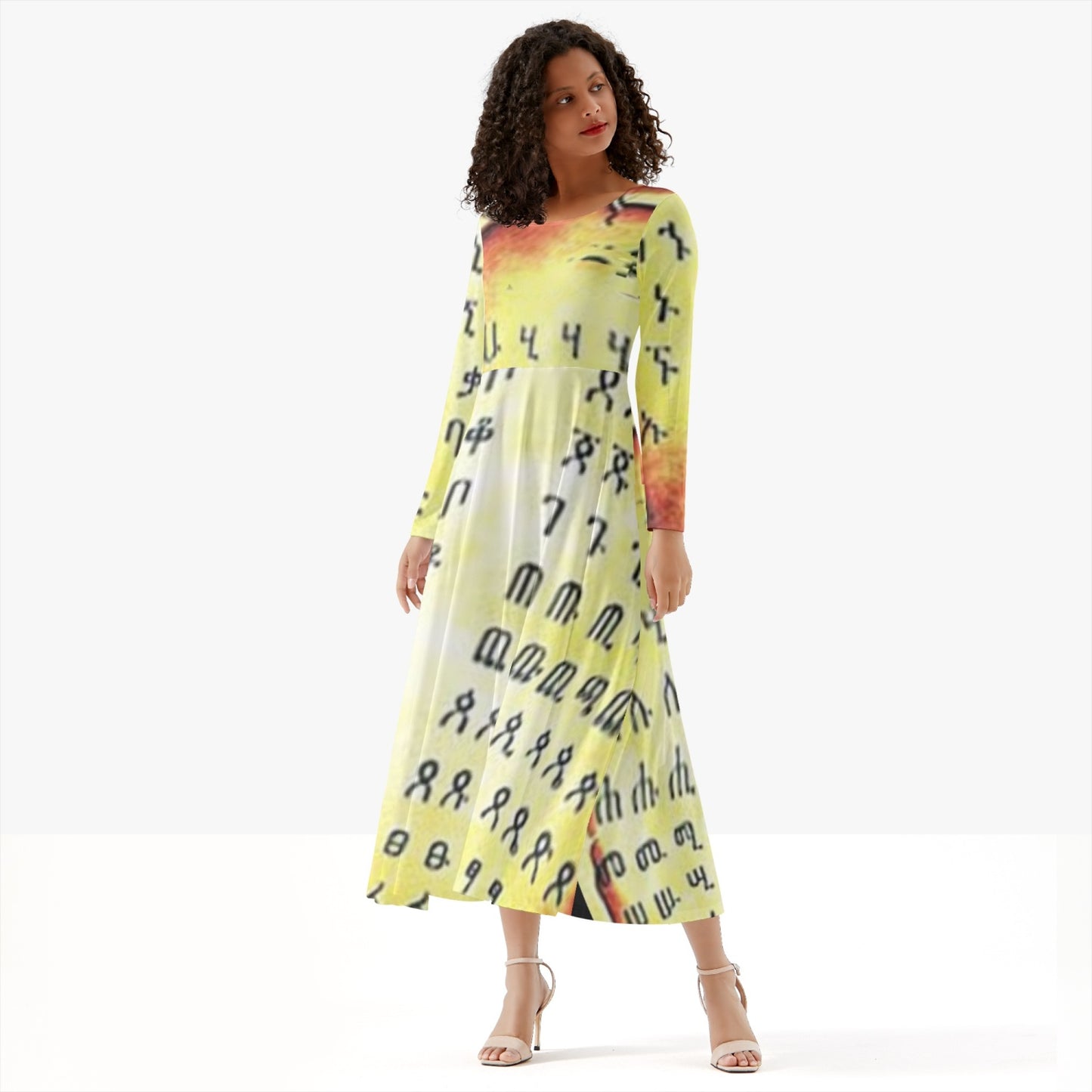 289. Women's Long-Sleeve One-piece Dress