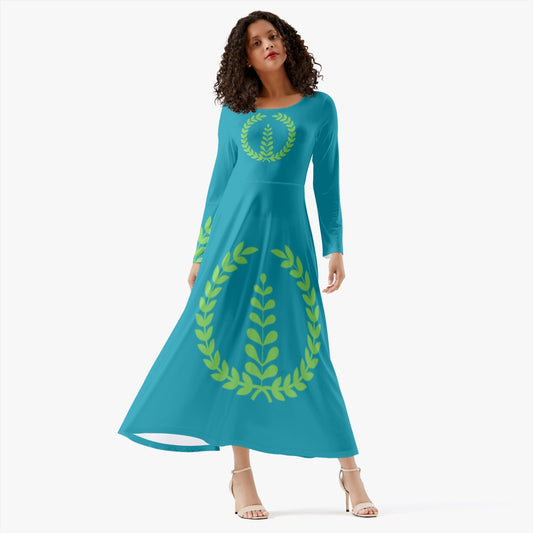289. Women's Long-Sleeve One-piece Dress