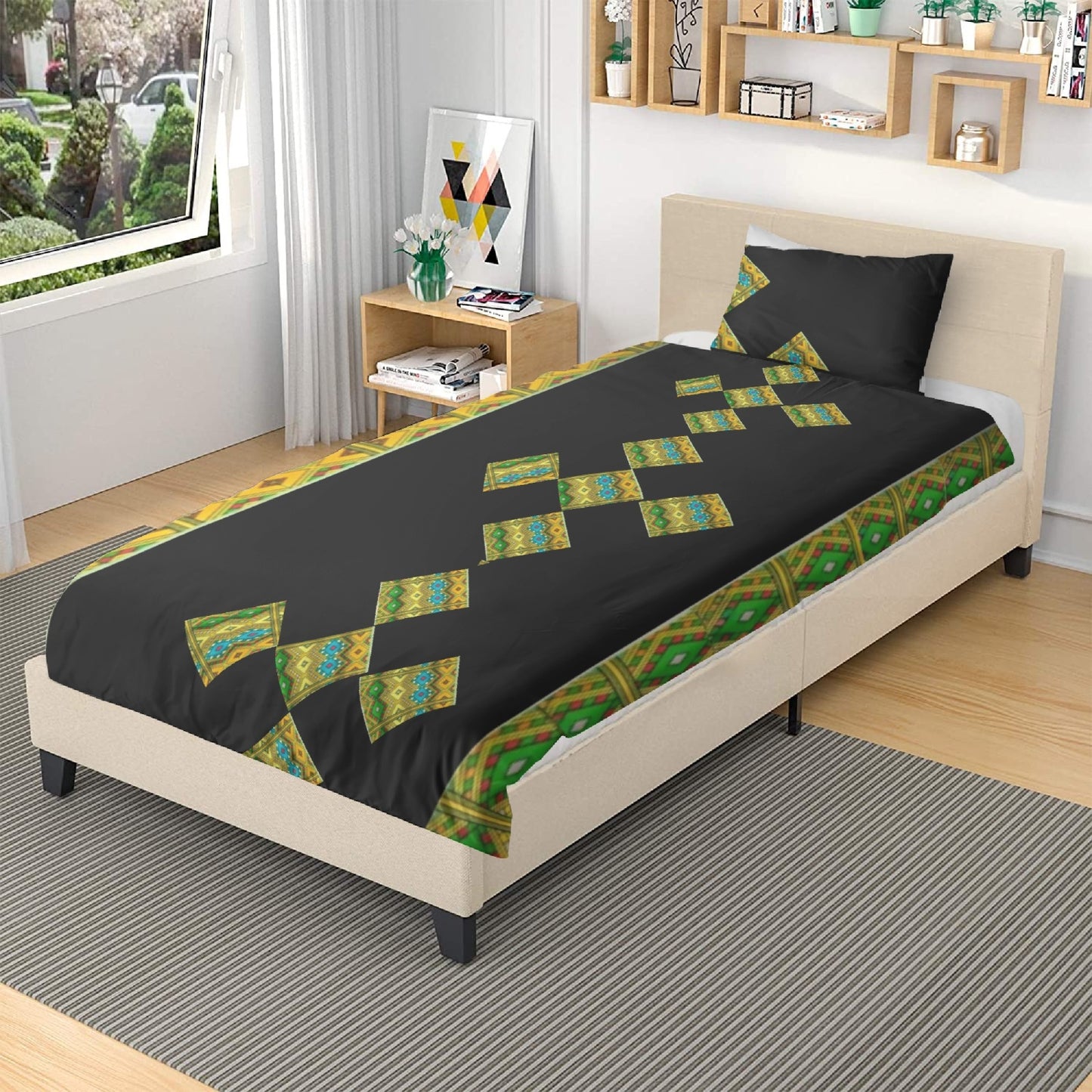 291. 3in1 Polyester Bedding Set