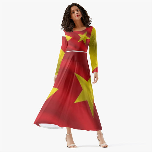 289. Women's Long-Sleeve One-piece Dress