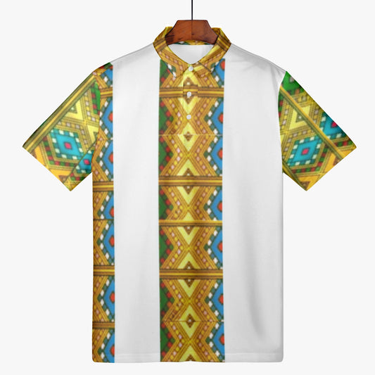 225. Handmade AOP Men Polo Shirt